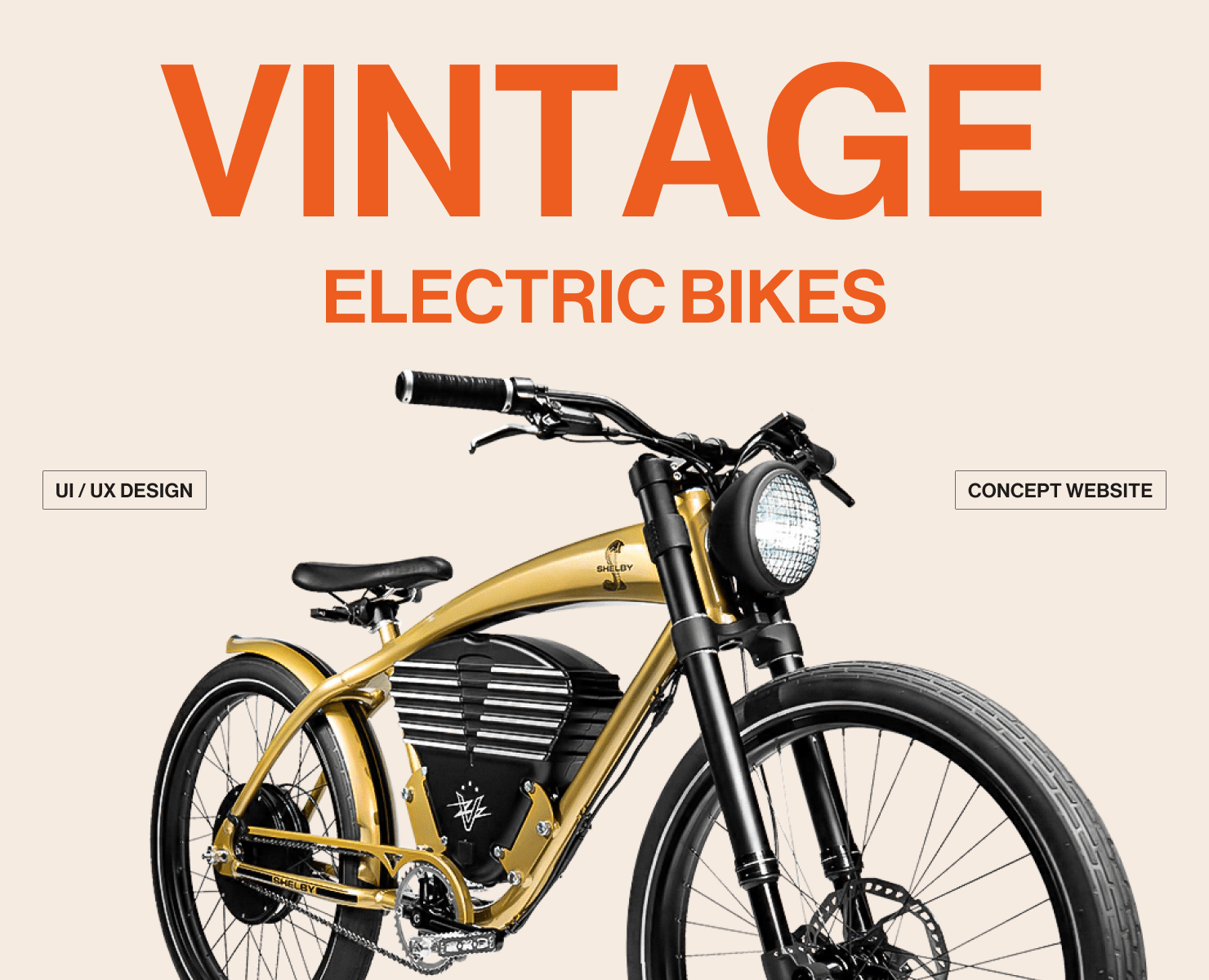 Vintage Electric Bikes. UI / UX Concept Design 2025 — Интерфейсы на Dprofile