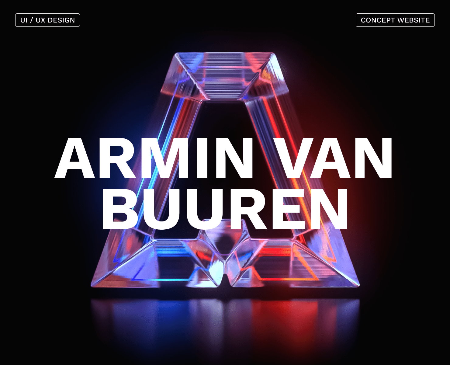 Armin Van Buuren. UI / UX Concept Design 2025 — Интерфейсы на Dprofile