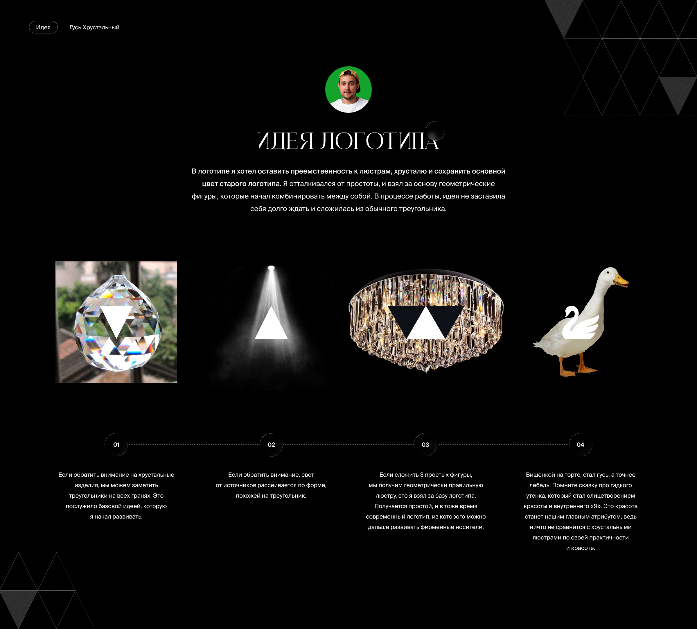 Бренднг для производителя хрустальных люстр Гусь-Хрустальный — Изображение №3 — Брендинг на Dprofile