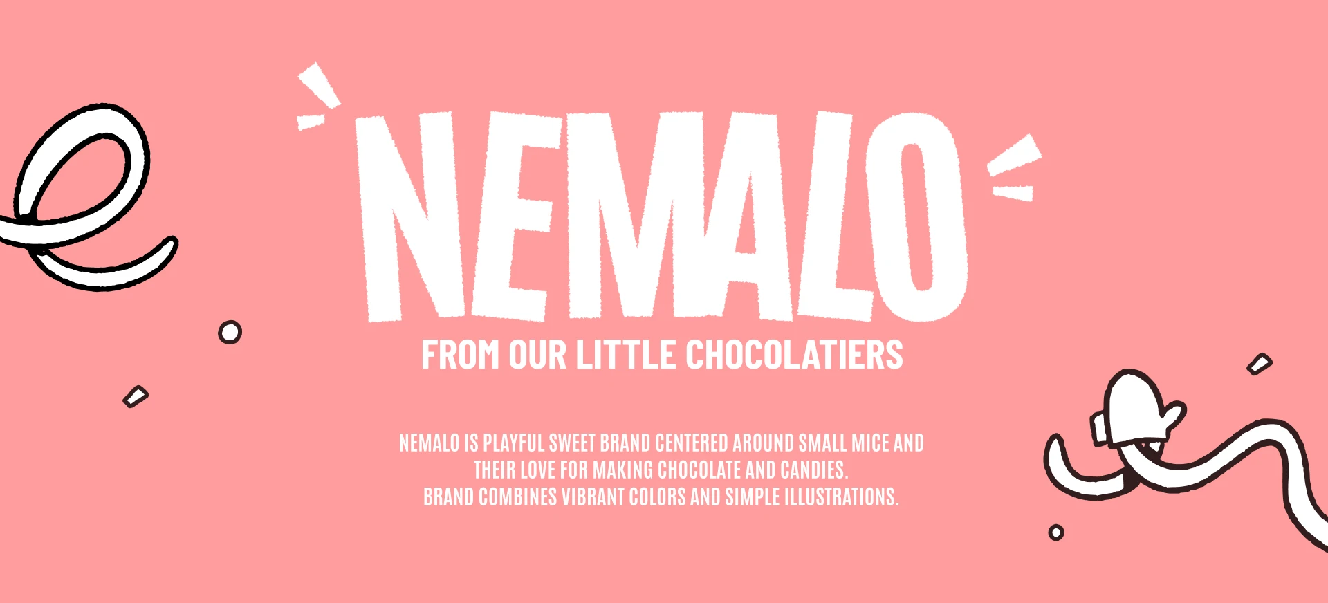 NEMALO | шоколадные батончики и конфеты — Изображение №2 — Брендинг, Иллюстрация на Dprofile
