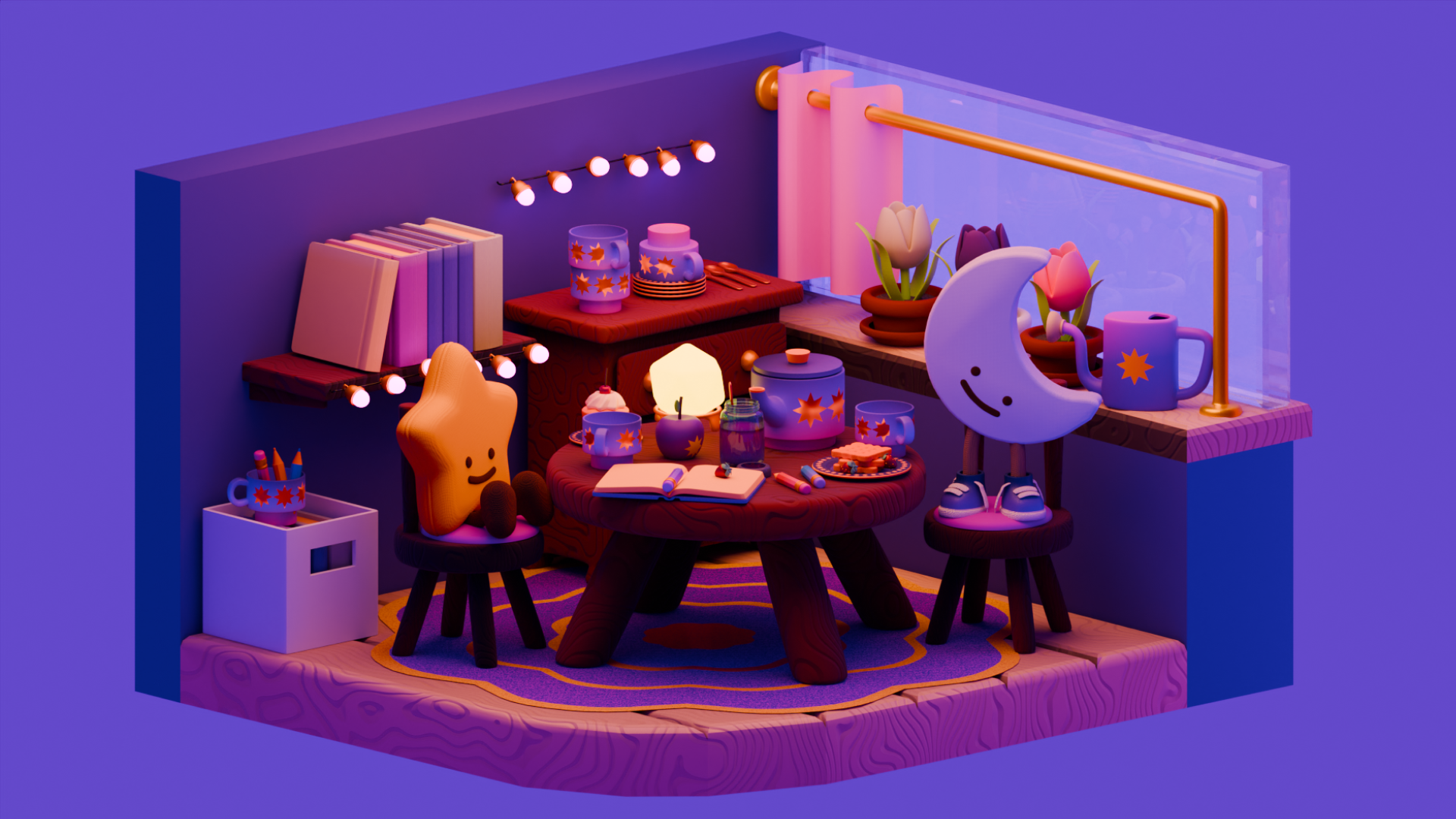 Чаепитие — Изображение №3 — Иллюстрация, 3D на Dprofile