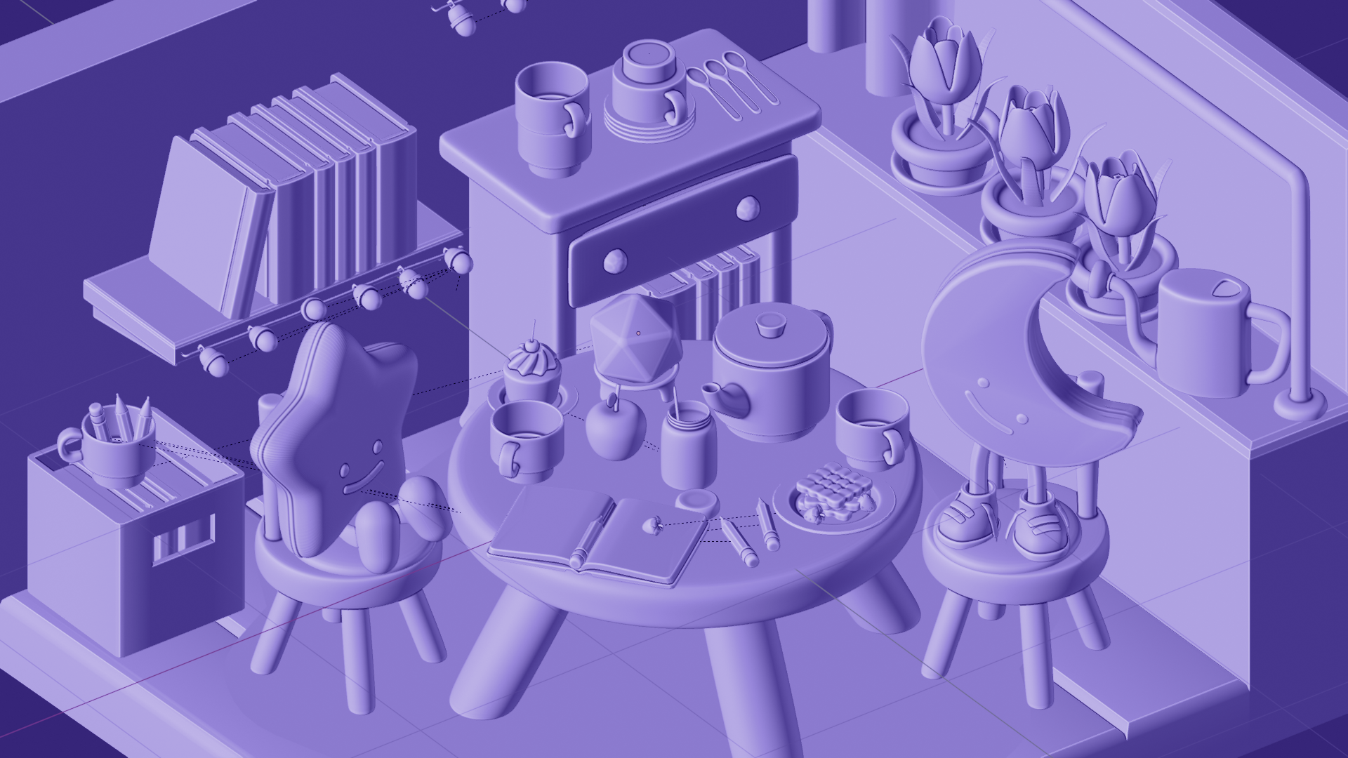 Чаепитие — Изображение №5 — Иллюстрация, 3D на Dprofile