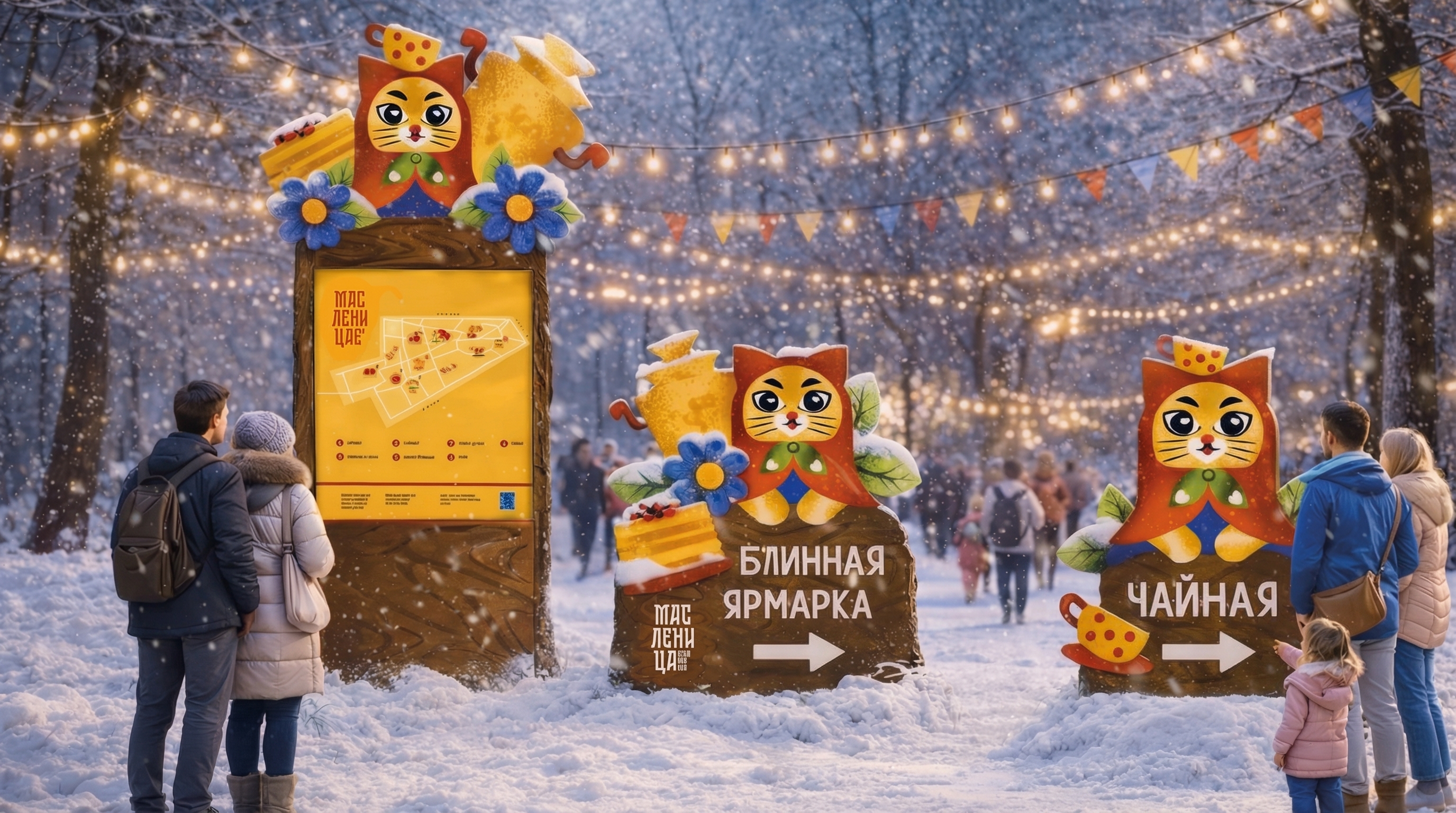 Графический комплекс для фестиваля «Масленица в Пушкино» — Изображение №5 — Брендинг на Dprofile