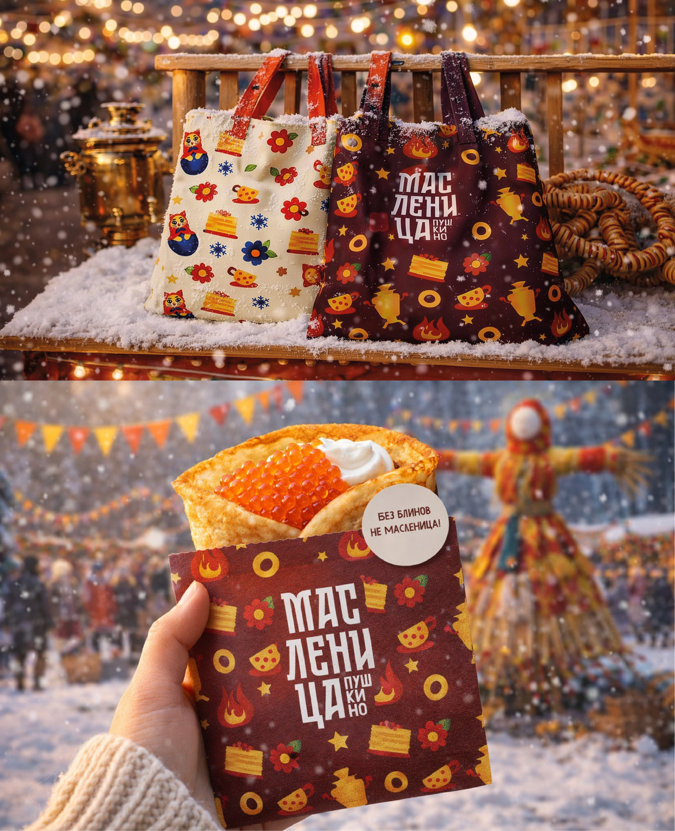 Графический комплекс для фестиваля «Масленица в Пушкино» — Изображение №9 — Брендинг на Dprofile
