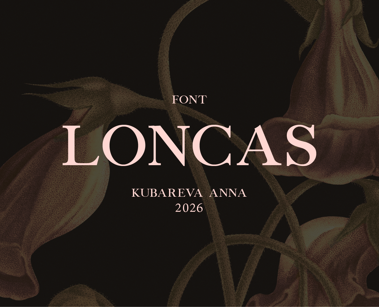 Шрифт Loncas на Dprofile