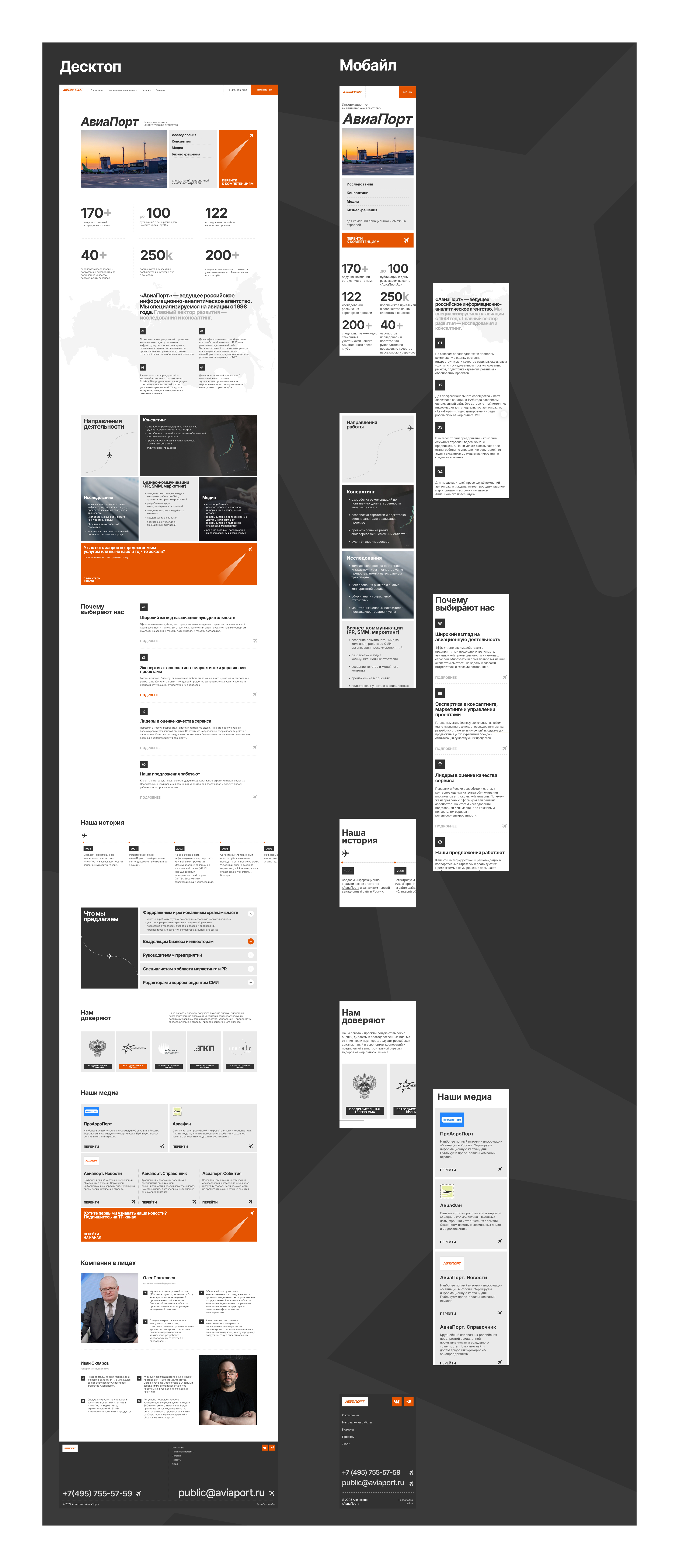 «АвиаПорт» — Информационно-аналитическое агентство — Изображение №7 — Интерфейсы, Брендинг на Dprofile