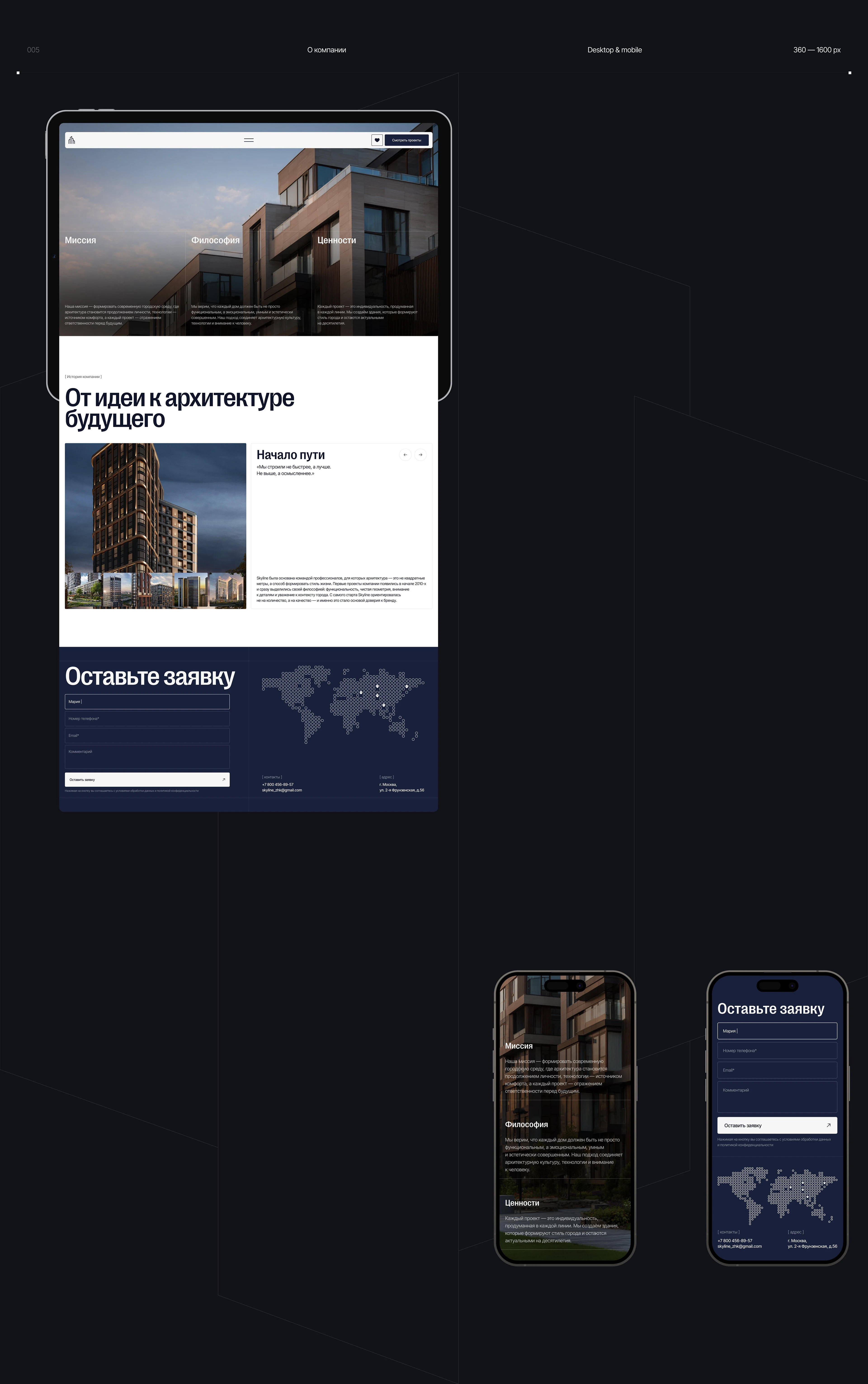 Девелоперская компания | Корпоративный сайт — Изображение №4 — Интерфейсы, Анимация на Dprofile