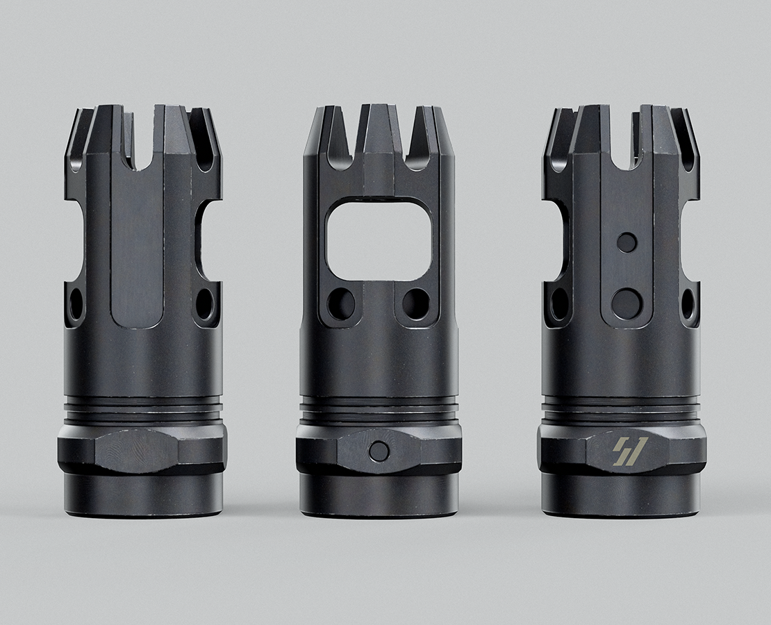 Strike Industries Mini King Comp (5.56.223) — 3D, Промдизайн на Dprofile
