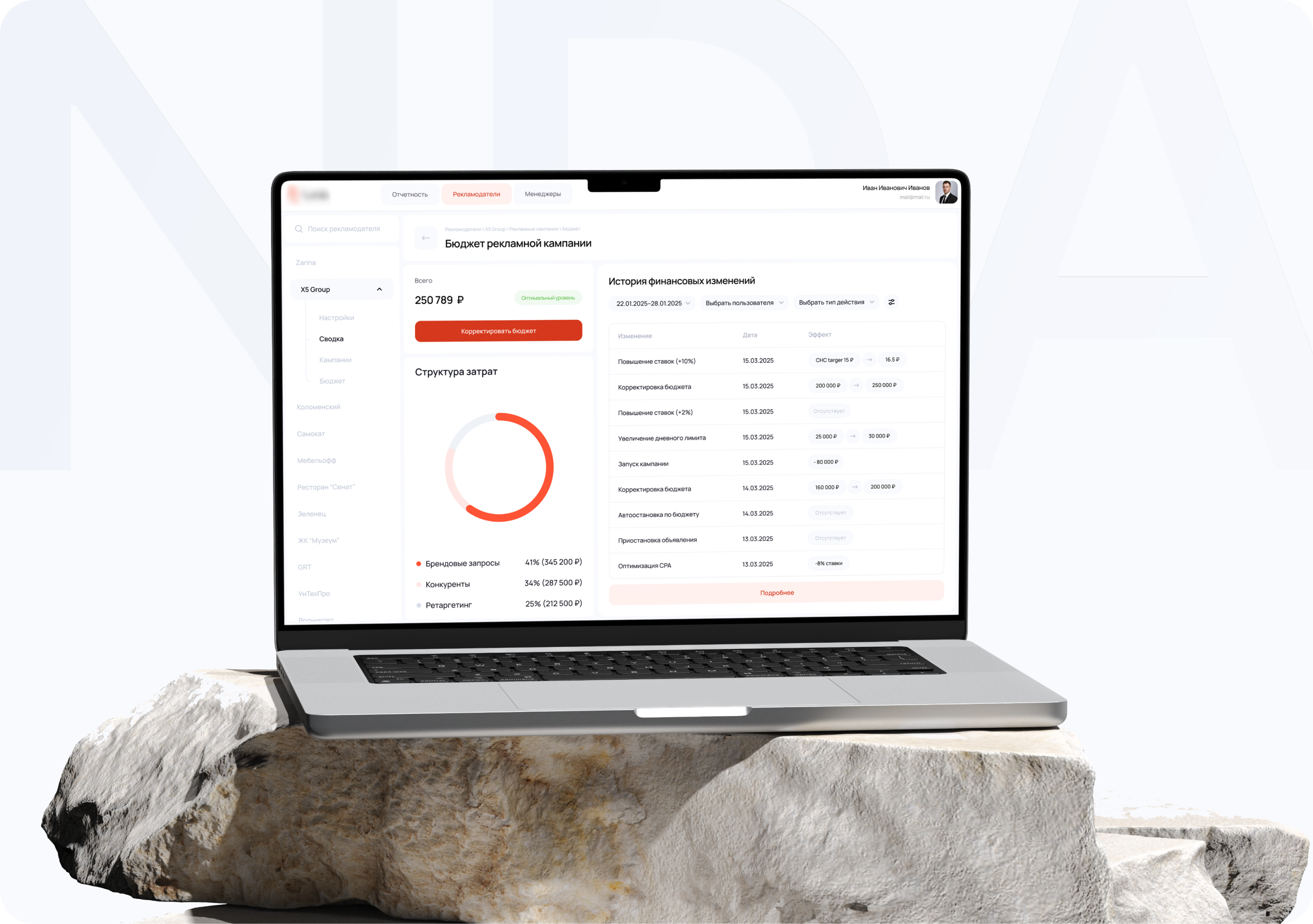 Платформа  для управления рекламными кампаниями — Изображение №7 — Интерфейсы на Dprofile