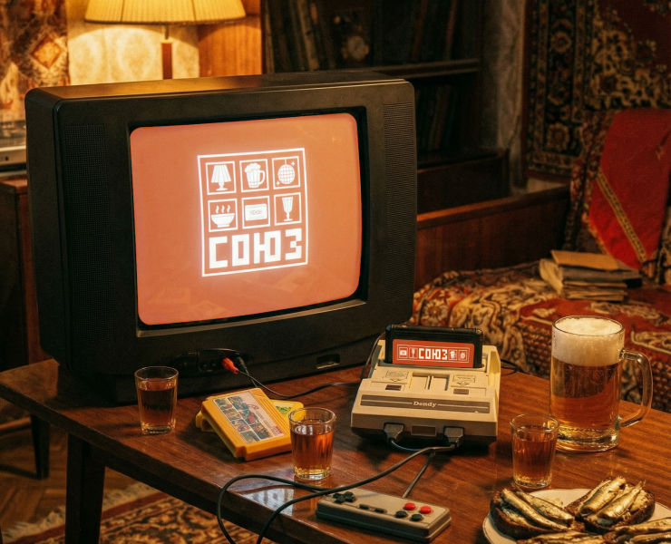 Логотип для ностальгического бара «СОЮЗ» на Dprofile