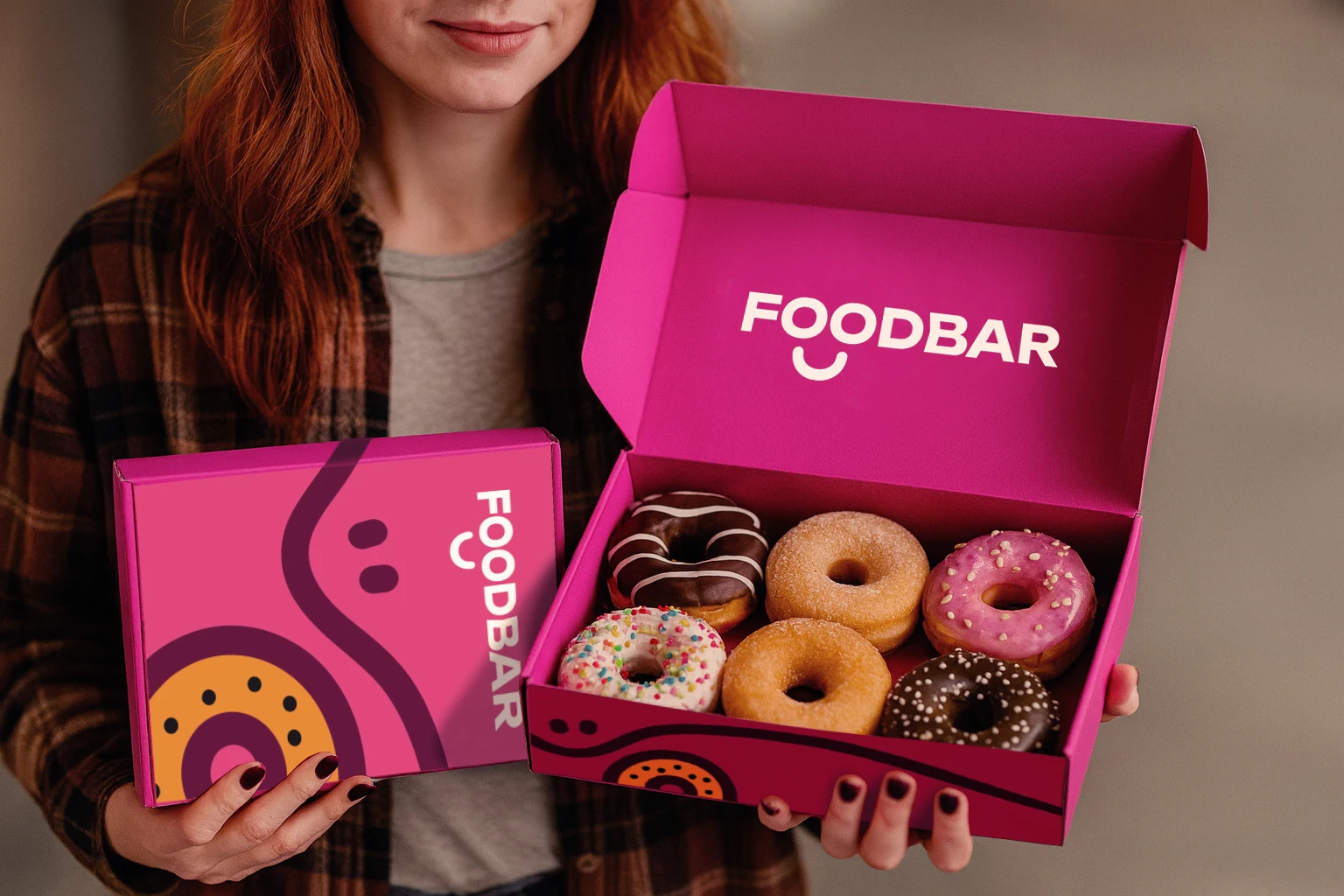 Фирменный стиль | Упаковка |Служба доставки пончиков — Изображение №1 — Брендинг на Dprofile