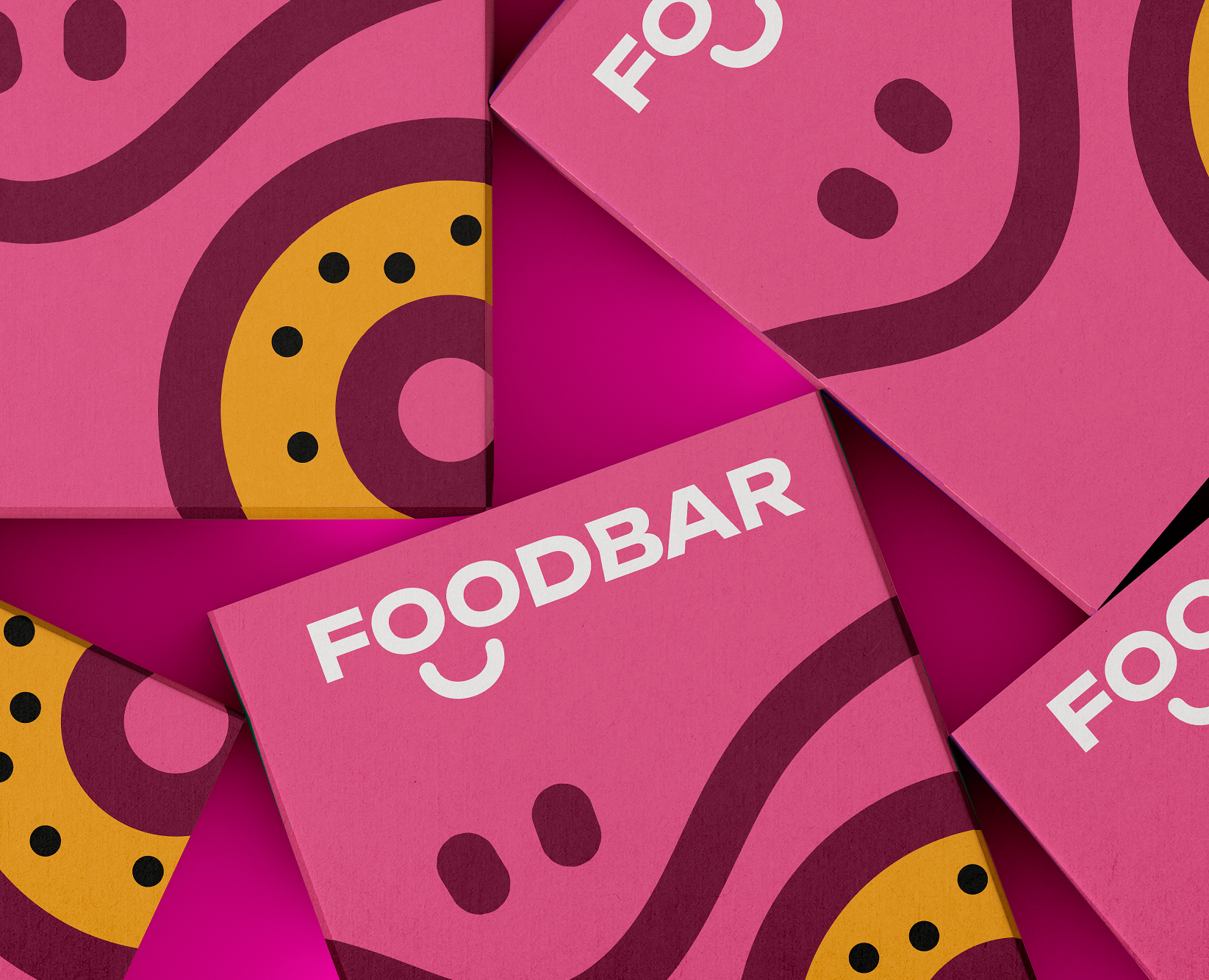 Фирменный стиль | Упаковка |Служба доставки пончиков на Dprofile