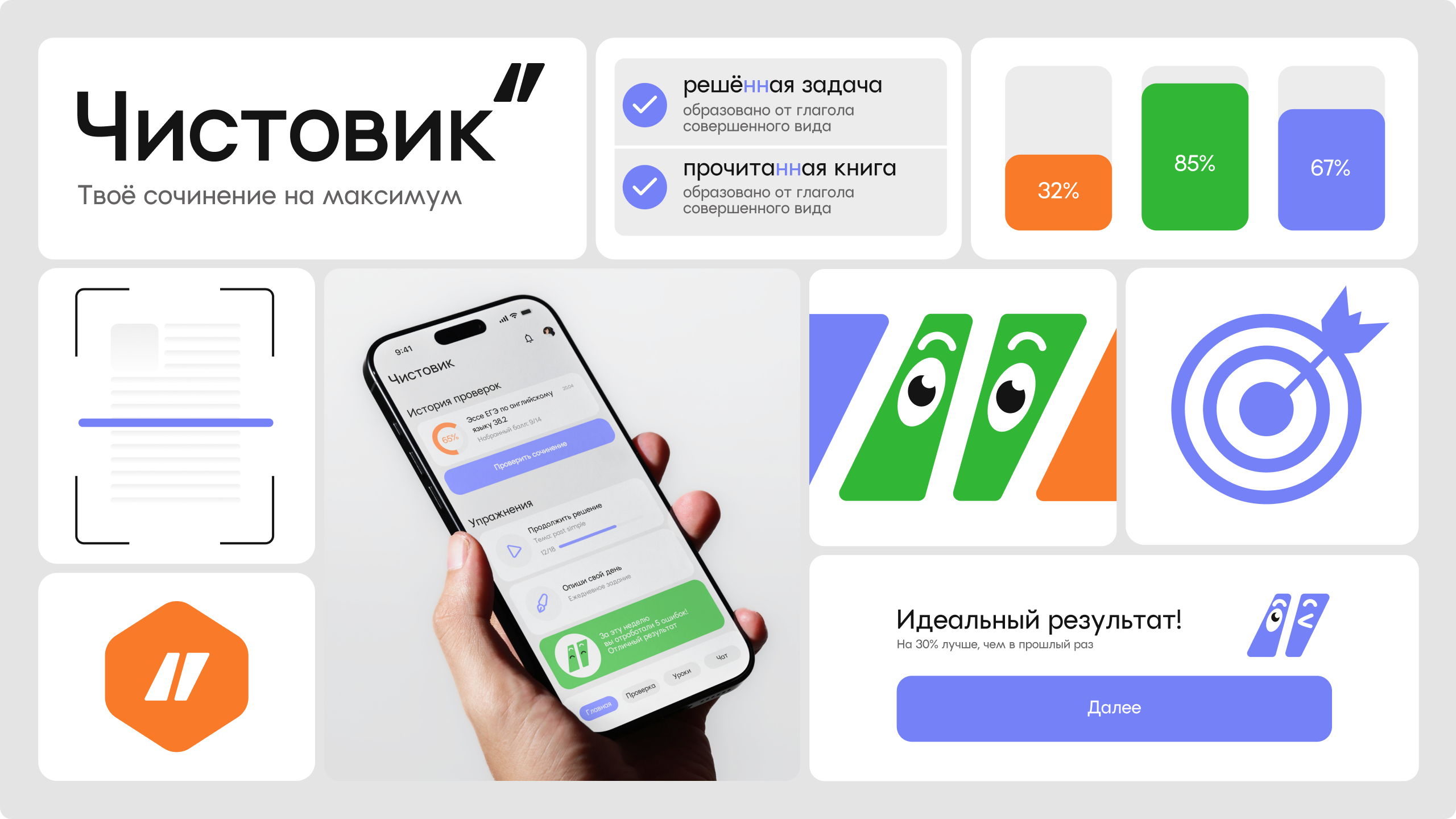 Чистовик — мобильное приложение для проверки сочинений — Изображение №3 — Интерфейсы на Dprofile
