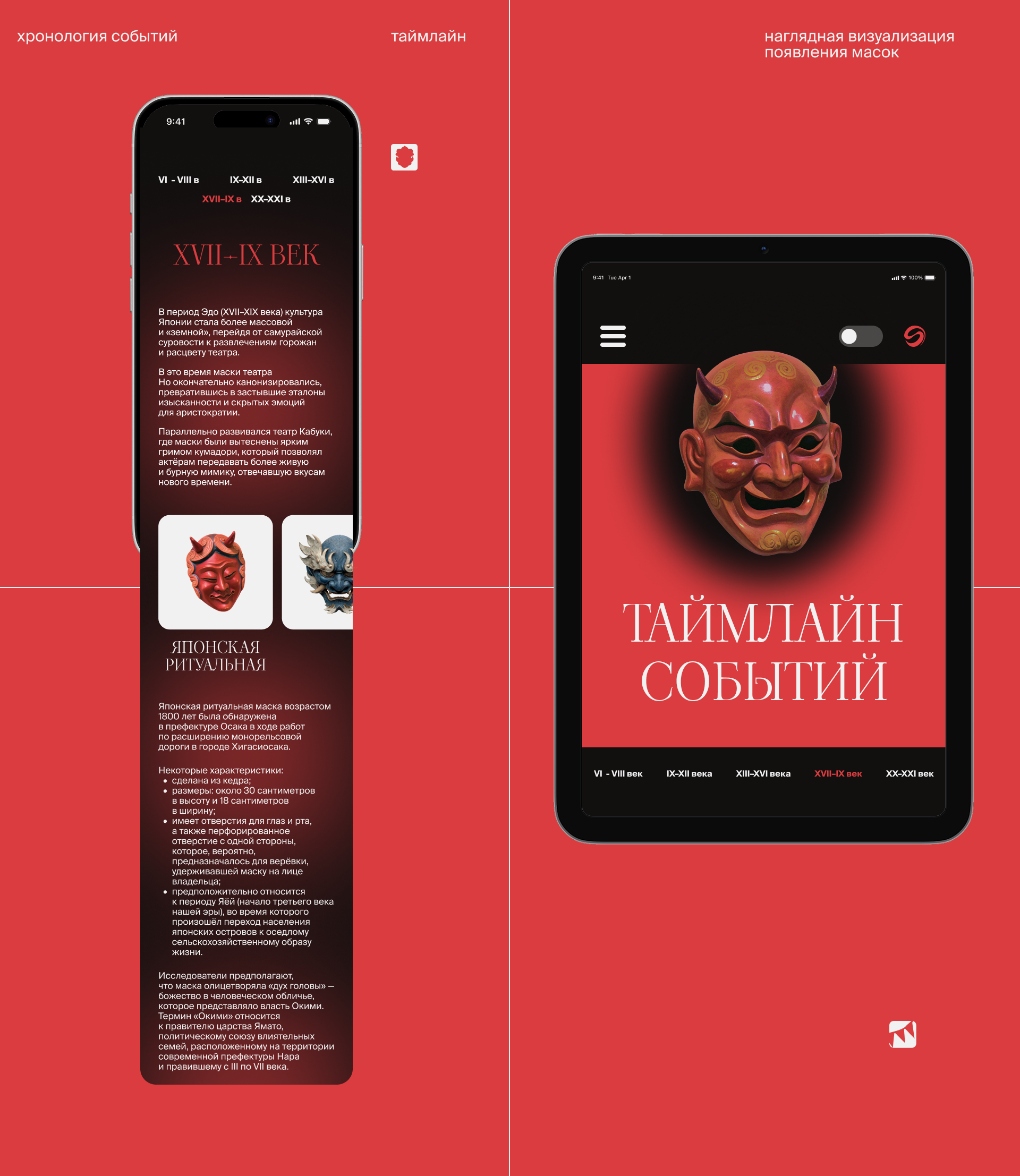 Янву — онлайн-медиа и японский масках — Изображение №13 — Интерфейсы на Dprofile