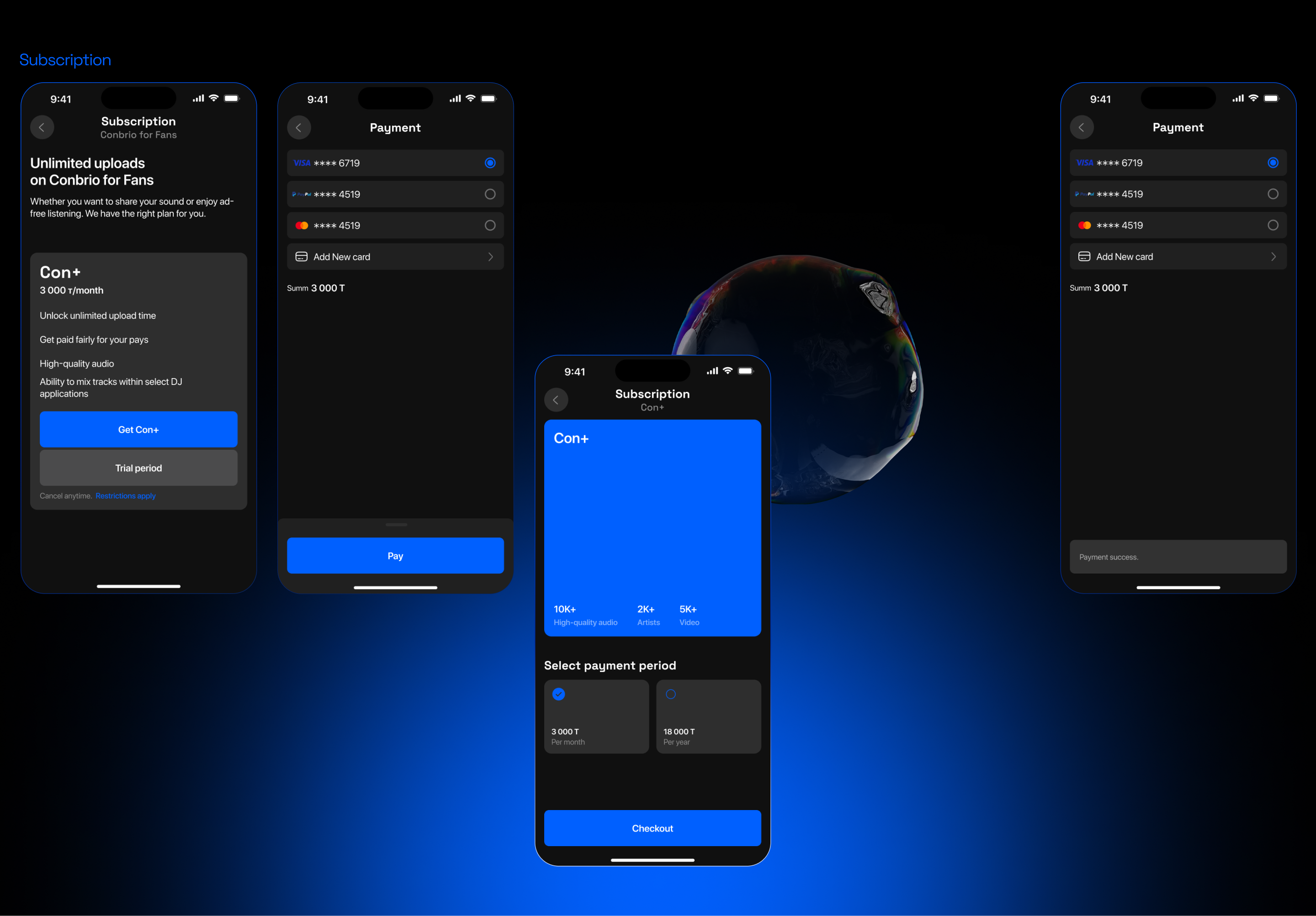Conbrio Music — Изображение №16 — Интерфейсы на Dprofile