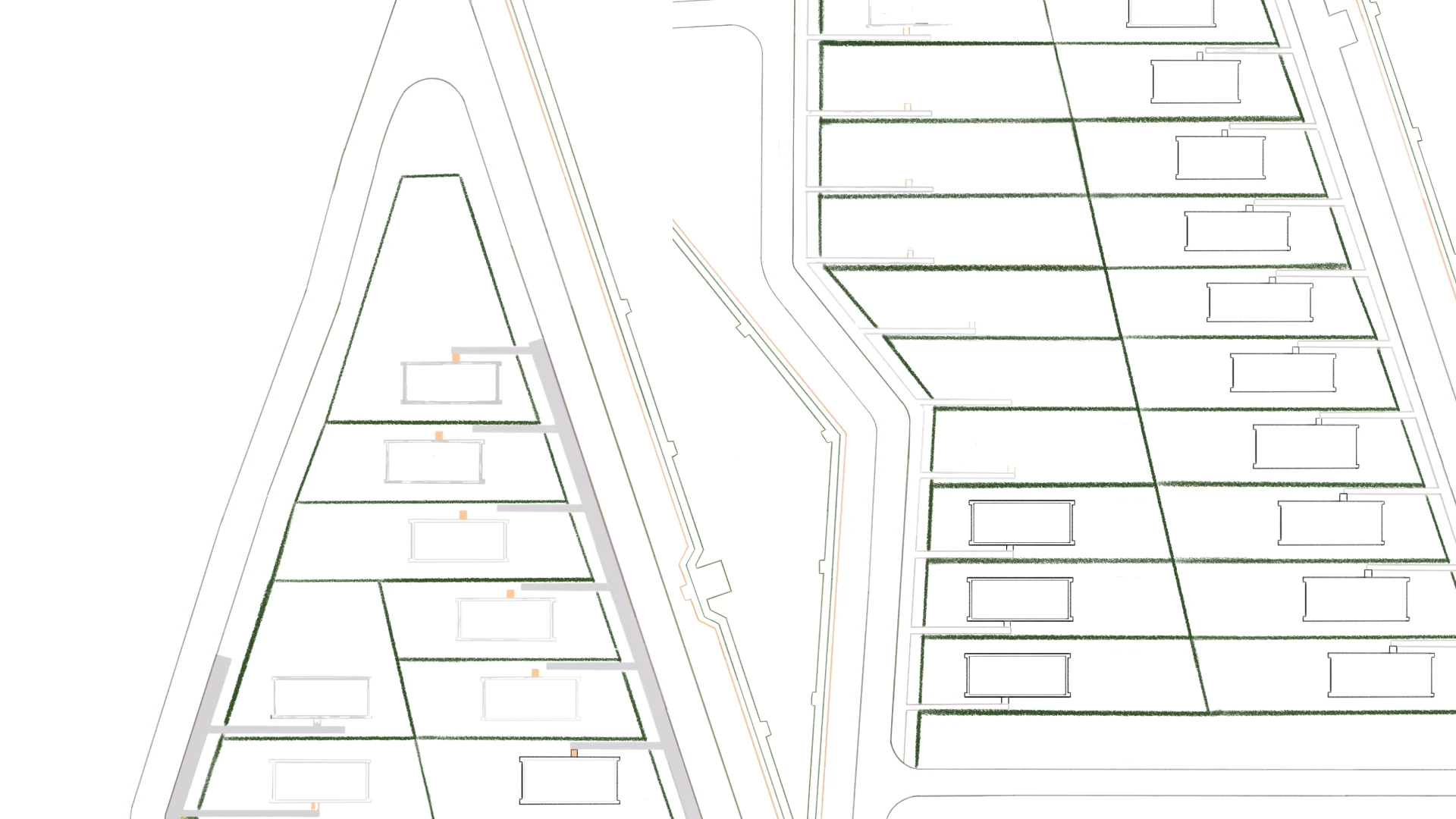 Ландшафтный 2D генплан // Landscape plan, 2D visualization — Изображение №2 — Иллюстрация на Dprofile