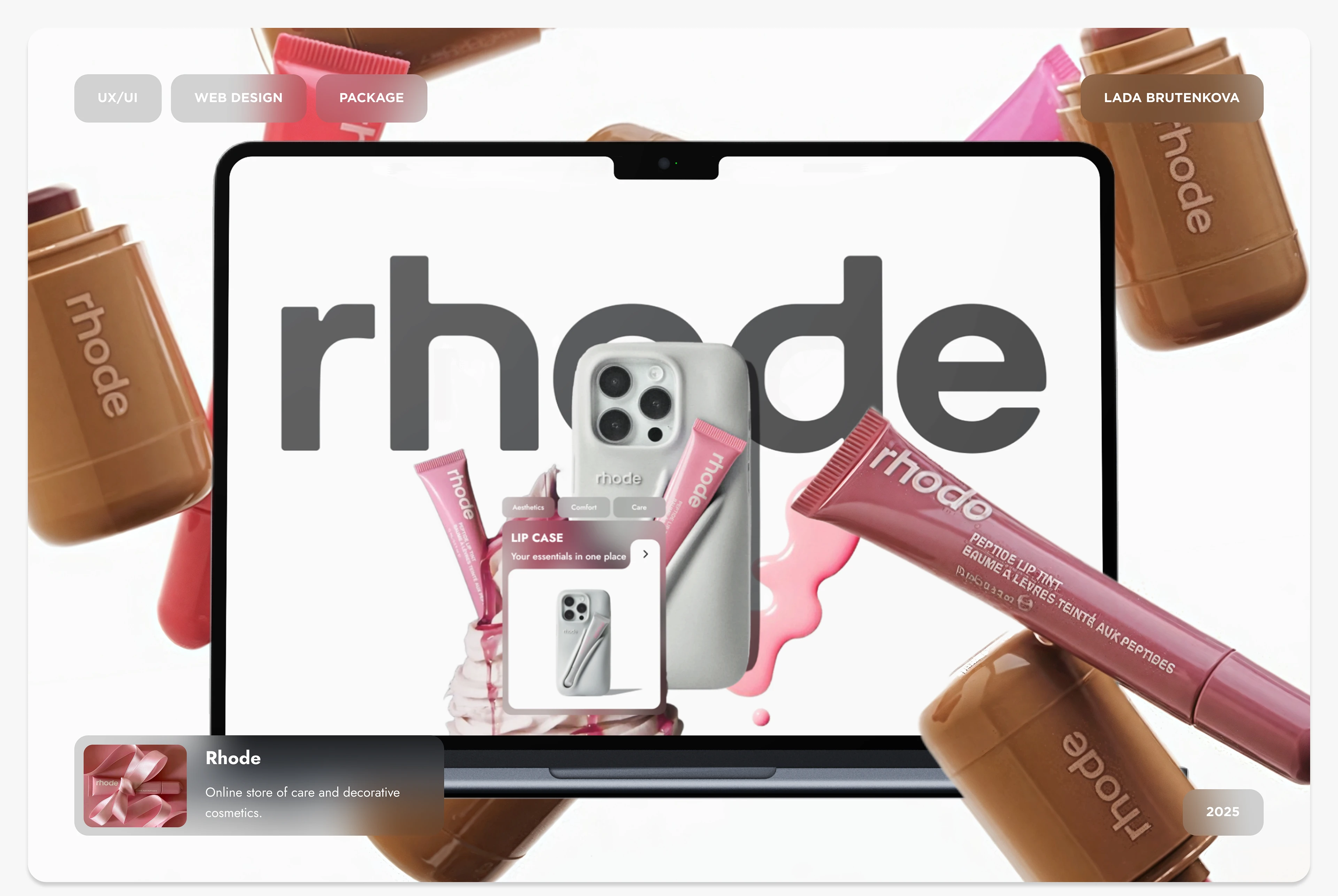 Rhode | Online store of care and decorative cosmetics — Изображение №1 — Интерфейсы на Dprofile