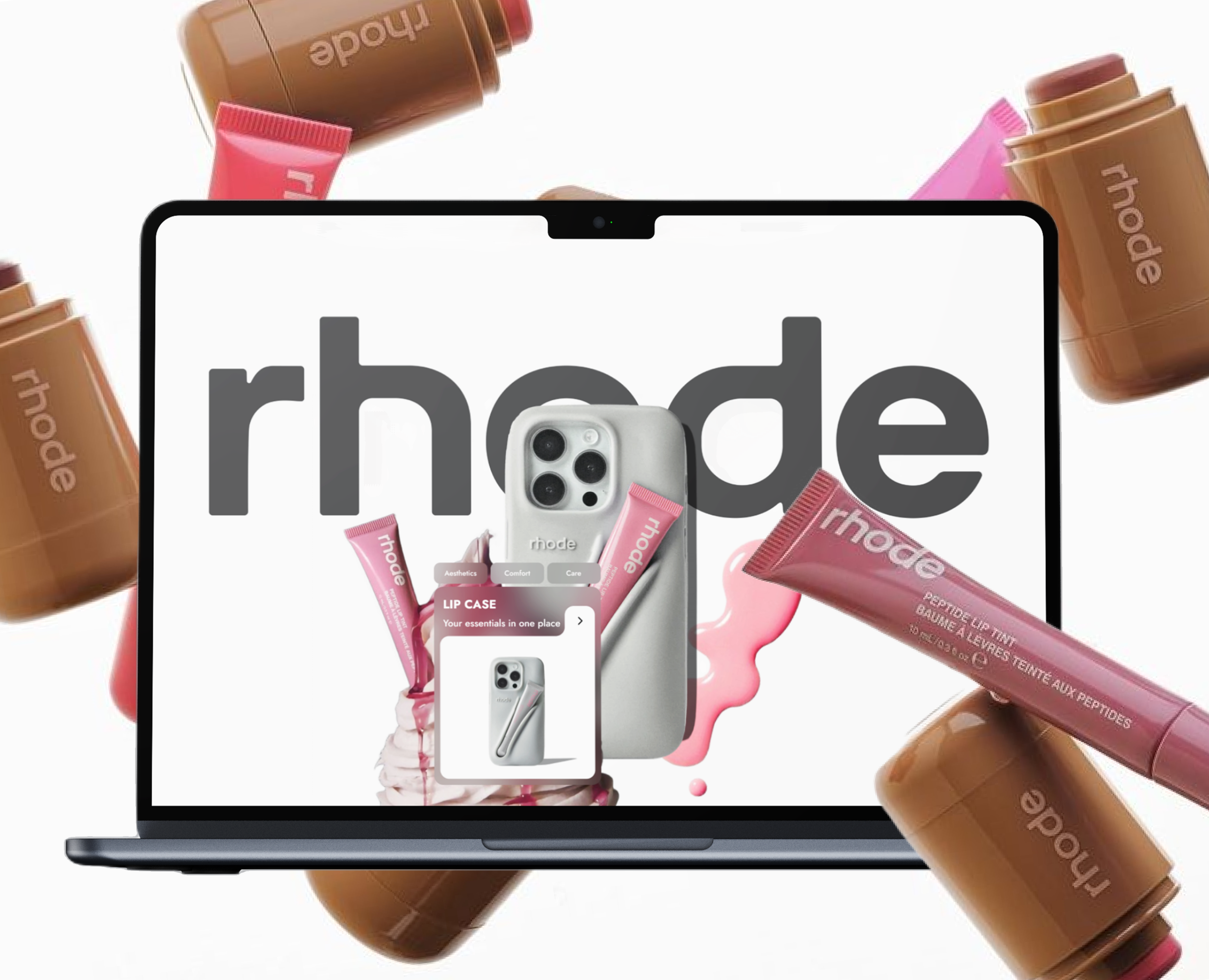 Rhode | Online store of care and decorative cosmetics — Интерфейсы на Dprofile