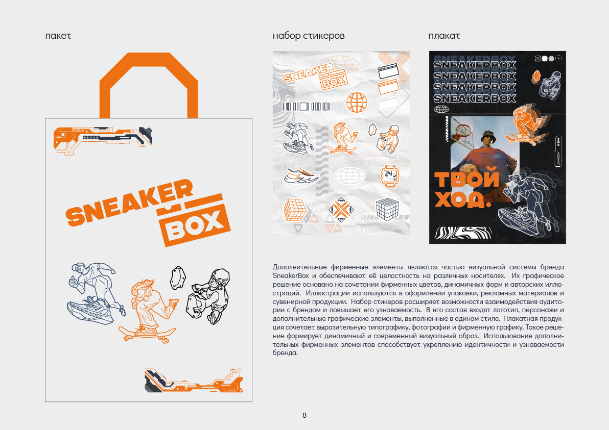 Брендбук "SNEAKERBOX" — Изображение №8 — Брендинг, Иллюстрация на Dprofile