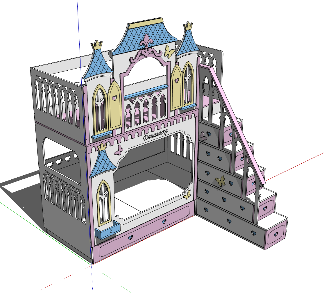 Детская мебель из фанеры. — Изображение №28 — 3D, Промдизайн на Dprofile
