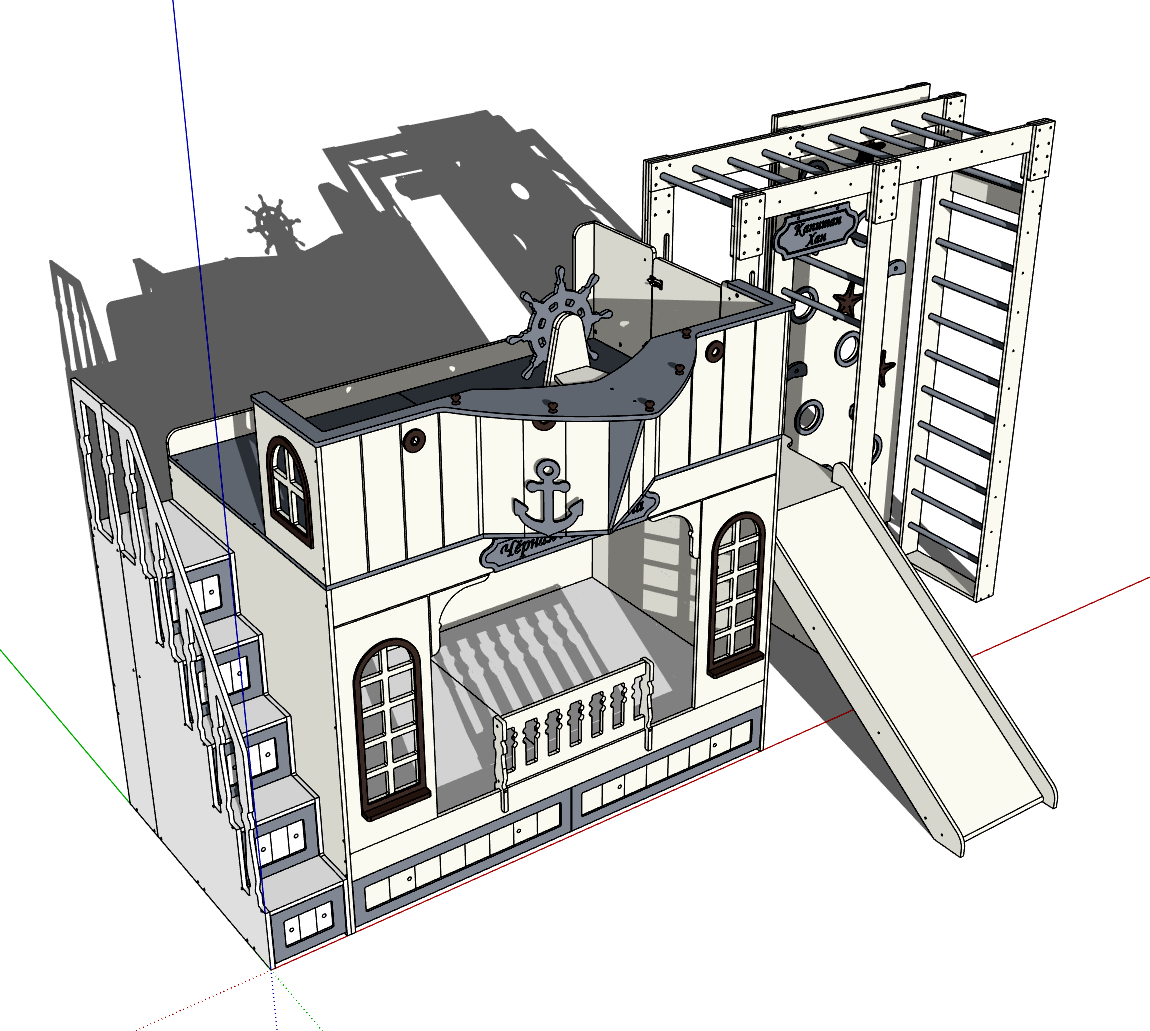 Детская мебель из фанеры. — Изображение №31 — 3D, Промдизайн на Dprofile
