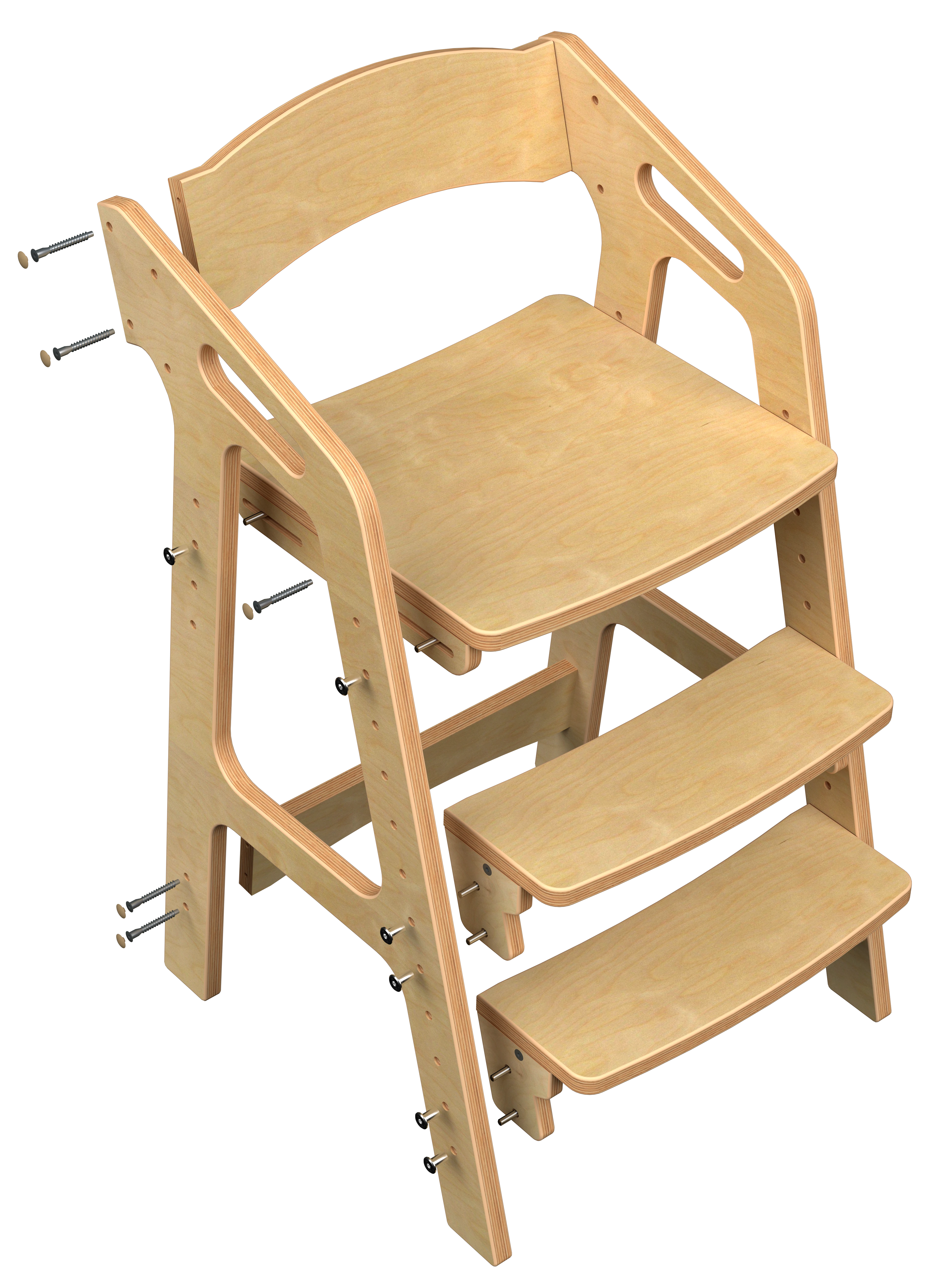 Проект. Растущий стул для детей. — Изображение №5 — 3D на Dprofile