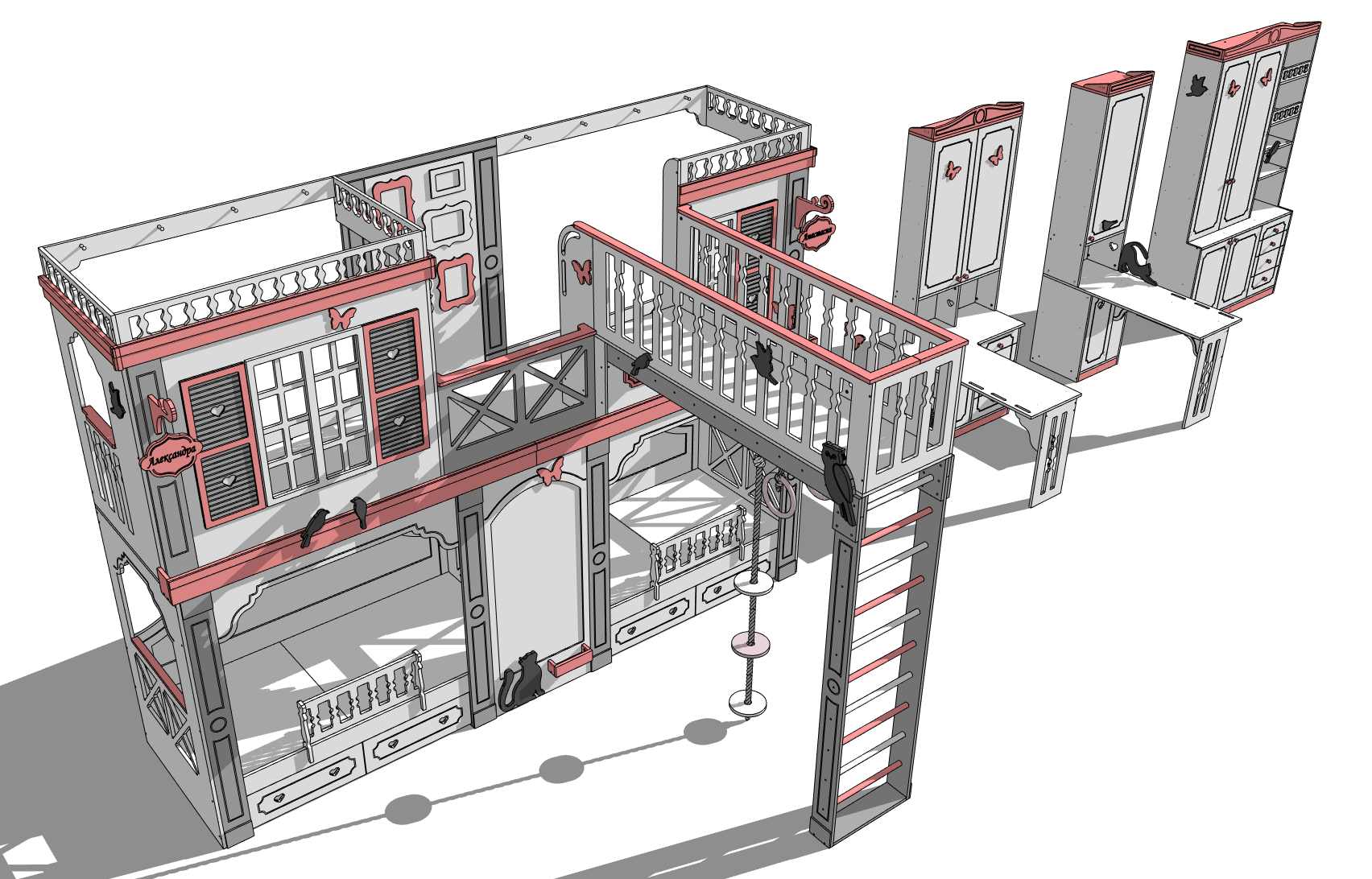 Детская мебель из фанеры. — Изображение №32 — 3D, Промдизайн на Dprofile