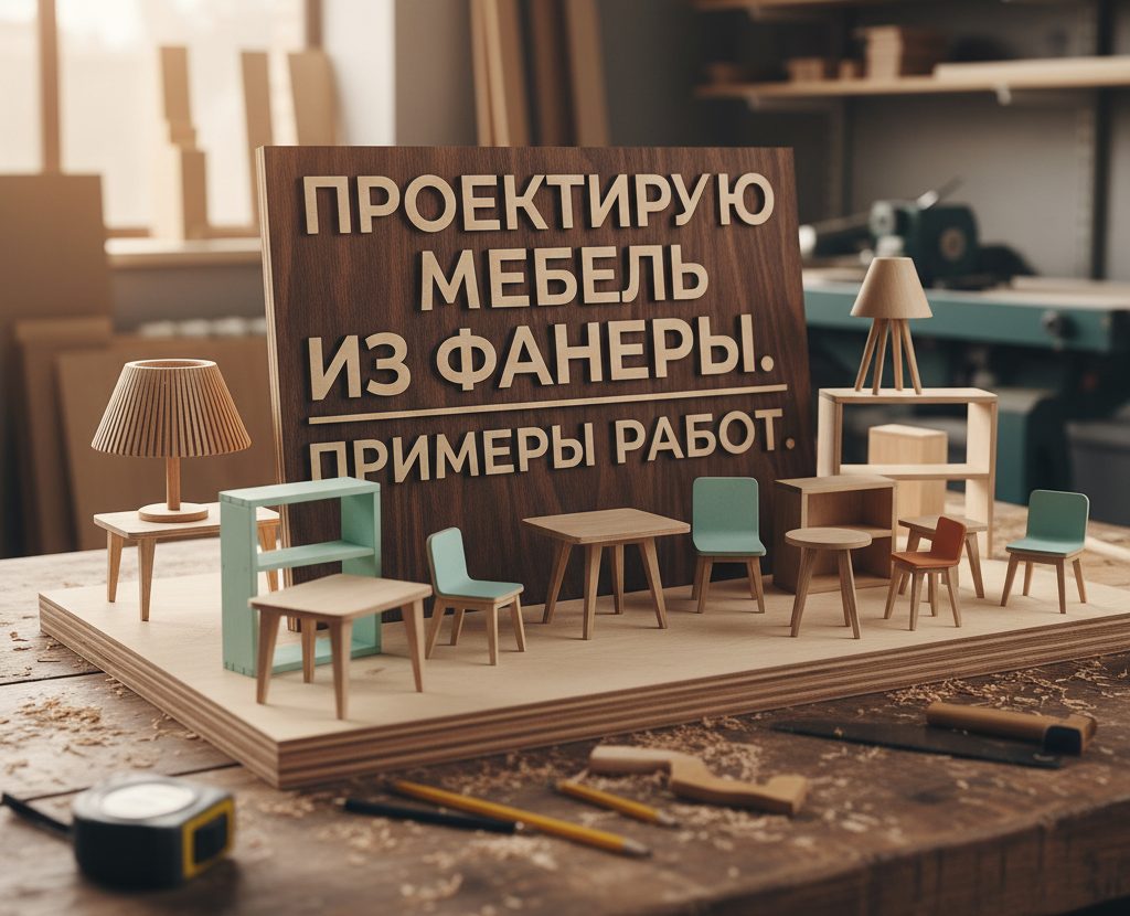 Детская мебель из фанеры. — 3D, Промдизайн на Dprofile