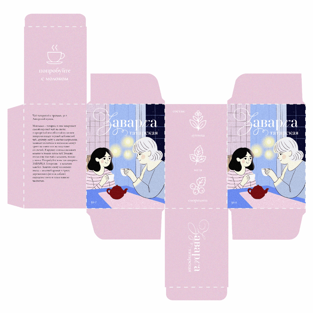 Tea Packaging design - Упаковка для чая — Изображение №3 — Брендинг, Иллюстрация на Dprofile