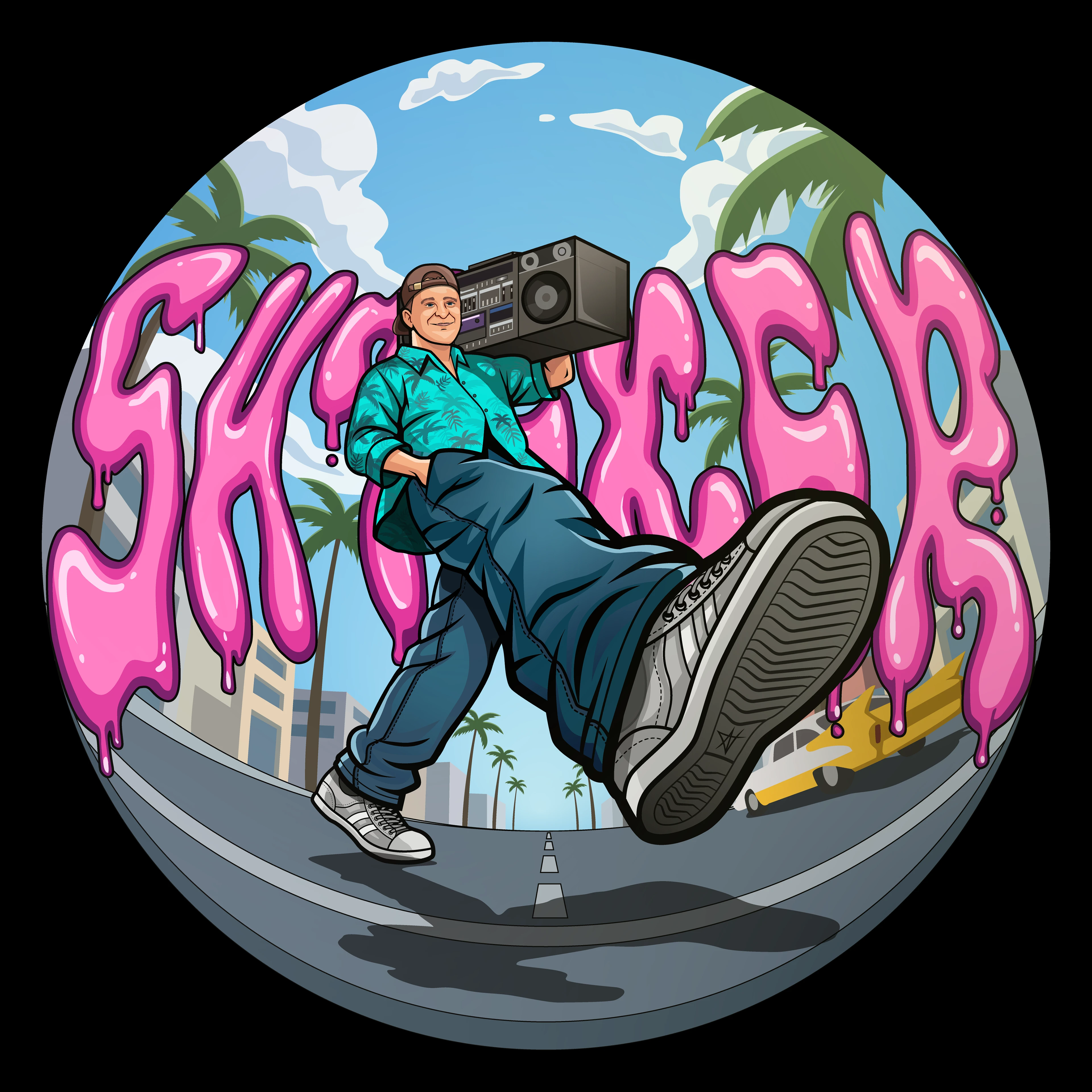 Fisheye GTA Style Artwork — Изображение №1 — Иллюстрация на Dprofile