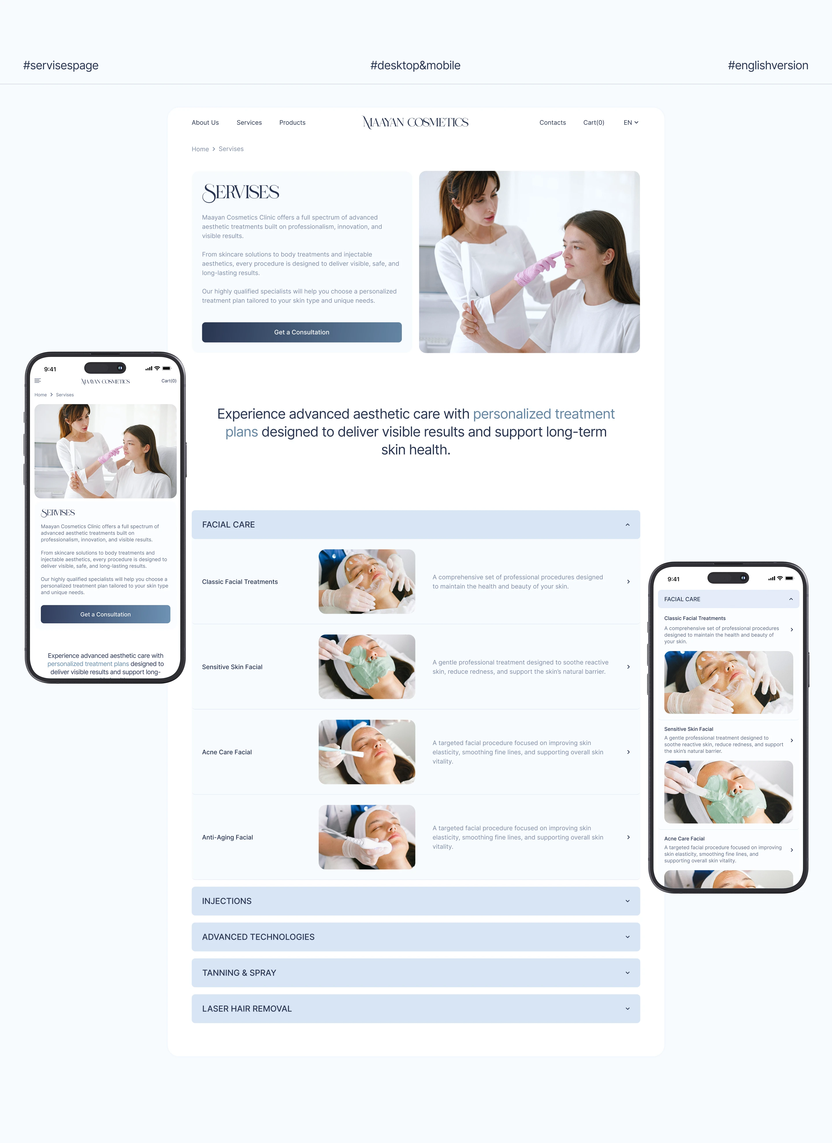 Cosmetology Clinic Website | Medical Design — Изображение №9 — Интерфейсы, Брендинг на Dprofile
