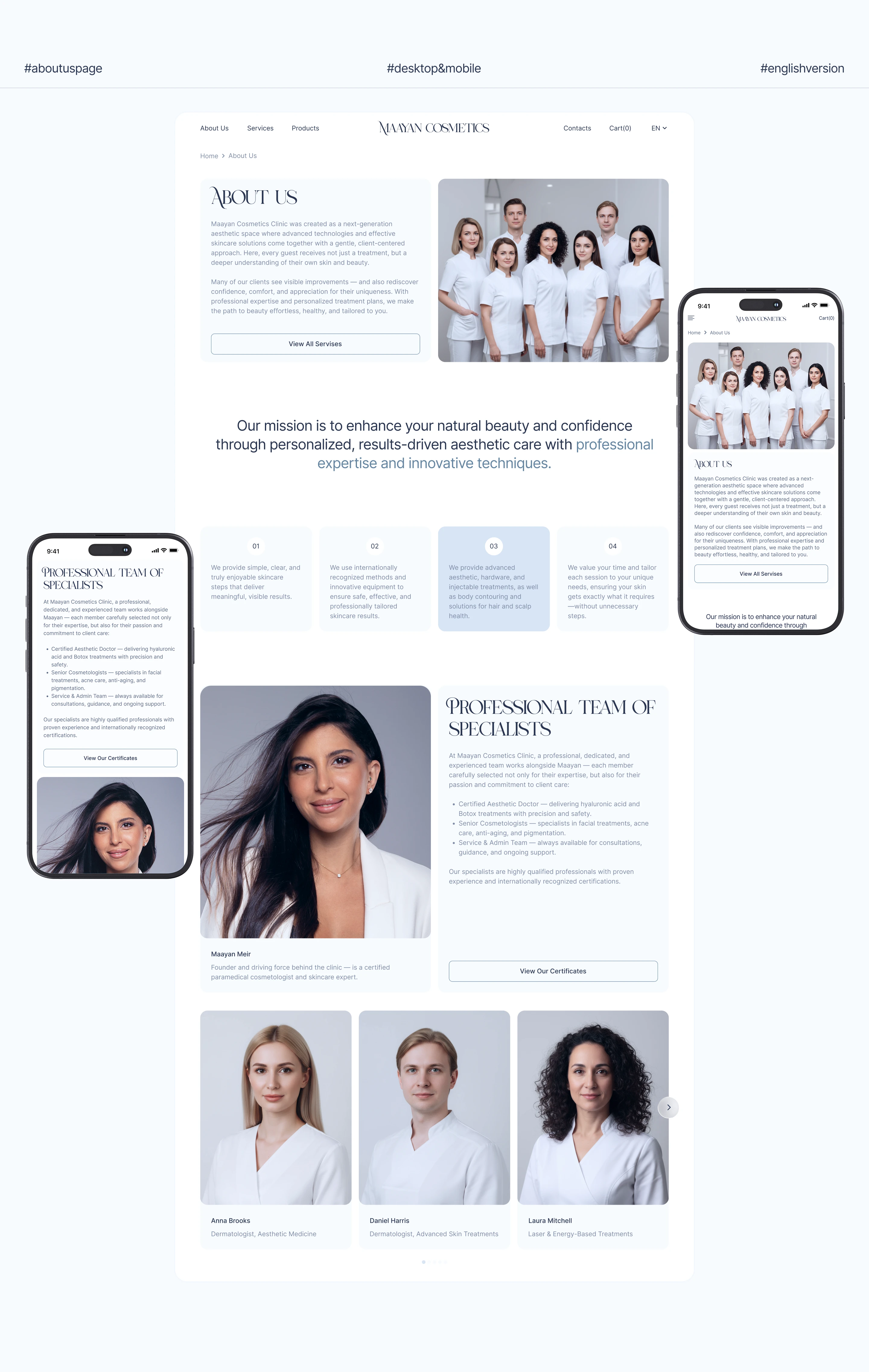Cosmetology Clinic Website | Medical Design — Изображение №11 — Интерфейсы, Брендинг на Dprofile