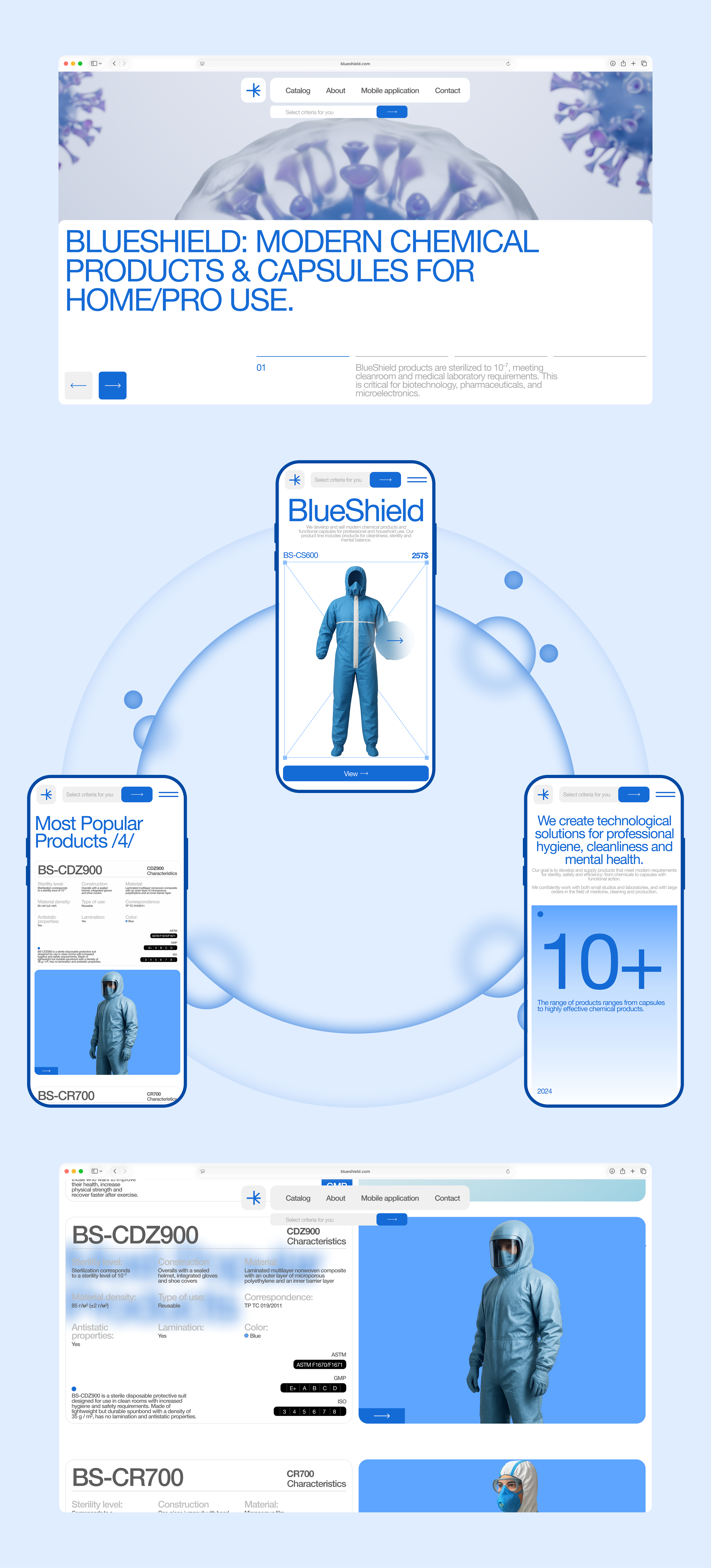 BlueShield — Изображение №2 — Интерфейсы, Анимация на Dprofile