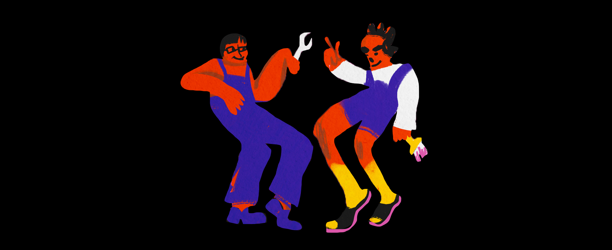 Сезон танцев в ОАО «Автосервис» 24/7 — Изображение №1 — Брендинг, Иллюстрация на Dprofile