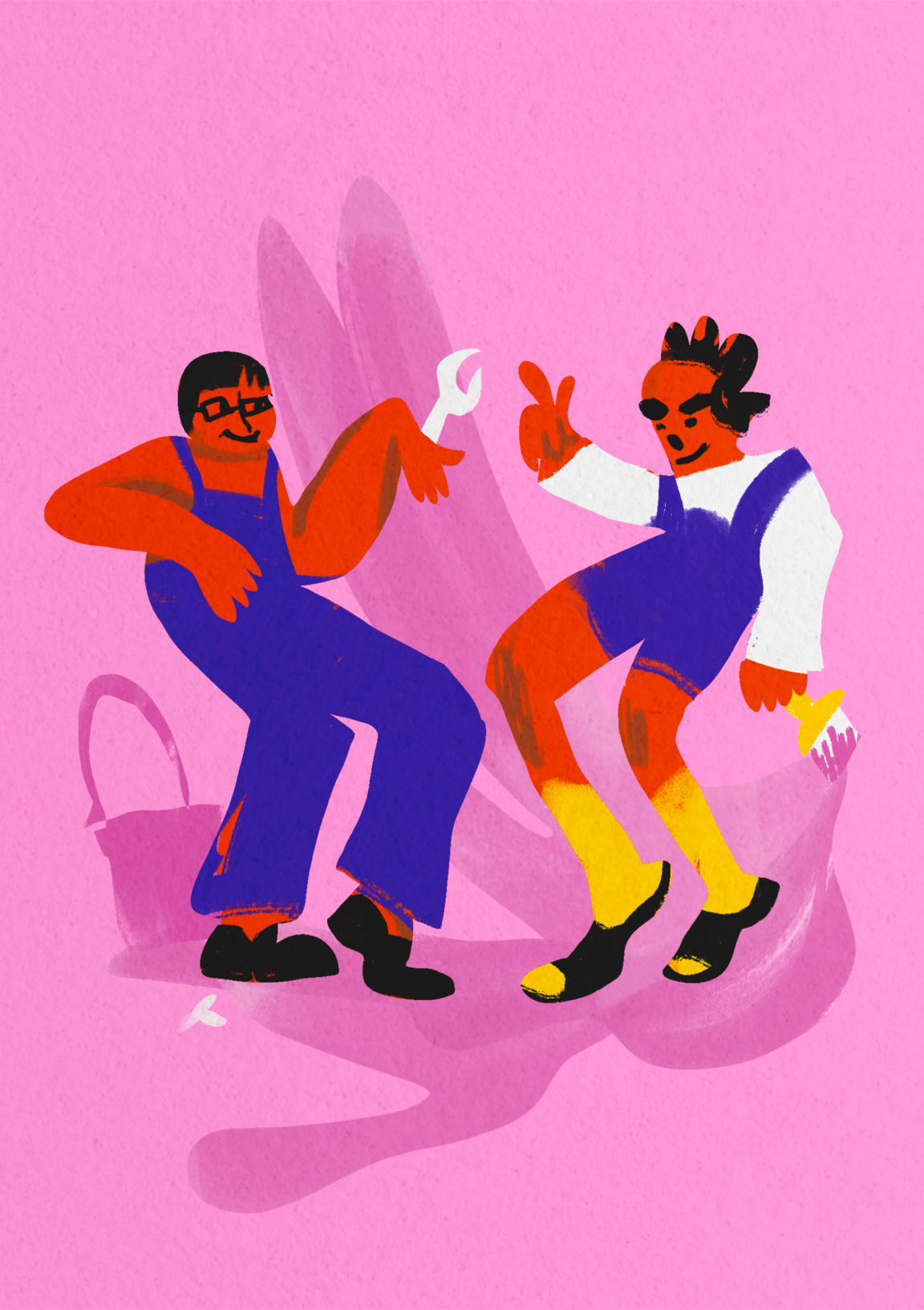 Сезон танцев в ОАО «Автосервис» 24/7 — Изображение №8 — Брендинг, Иллюстрация на Dprofile