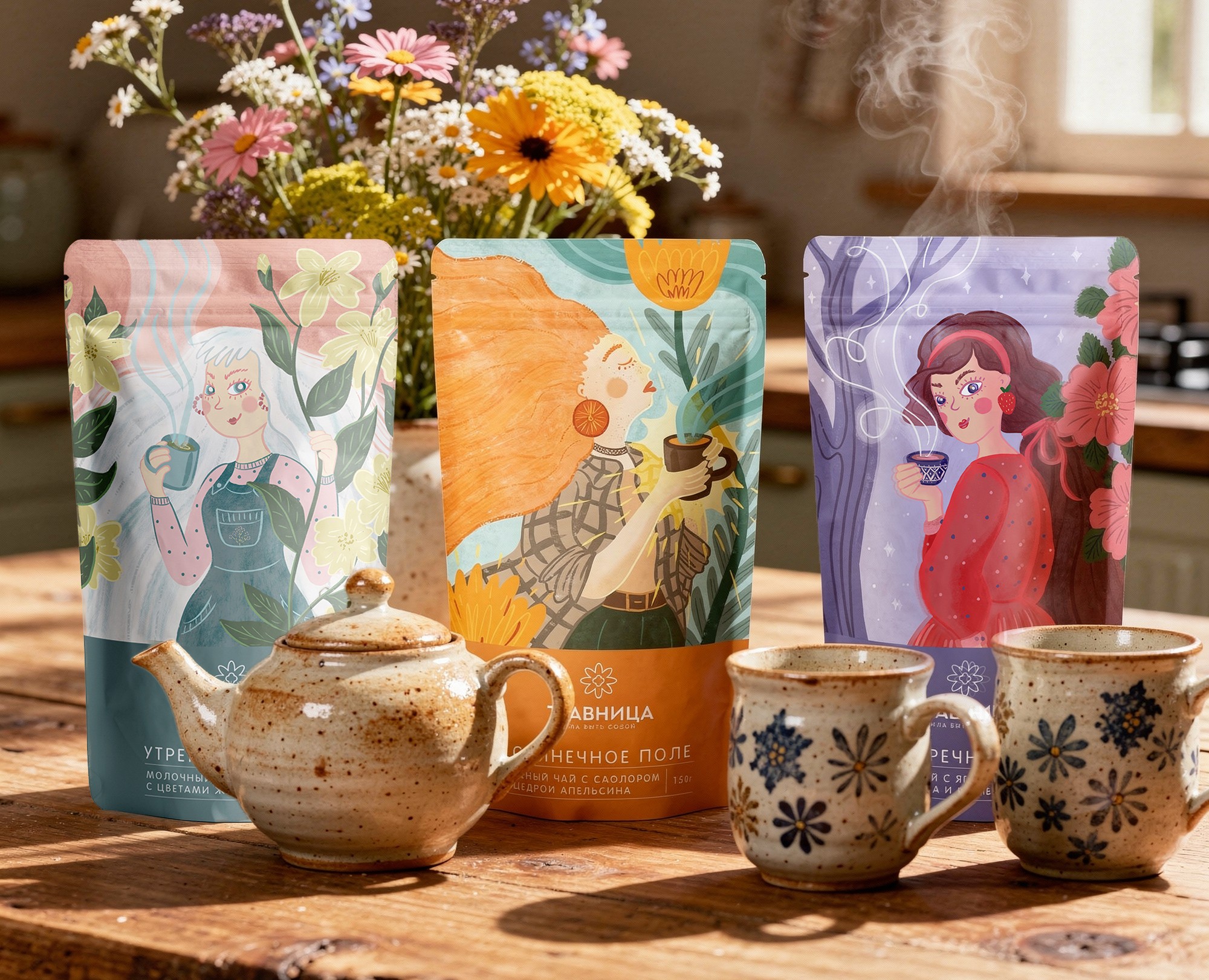 Дизайн упаковки чая ТРАВНИЦА на Dprofile