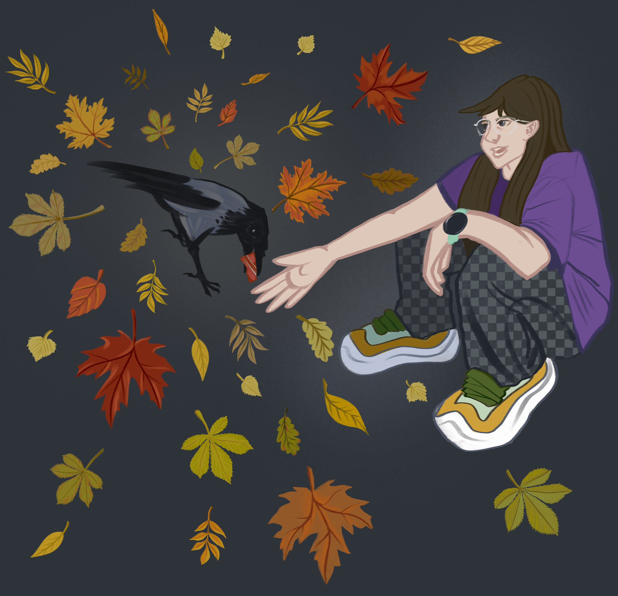 Угощая ворону — Изображение №1 — Иллюстрация на Dprofile