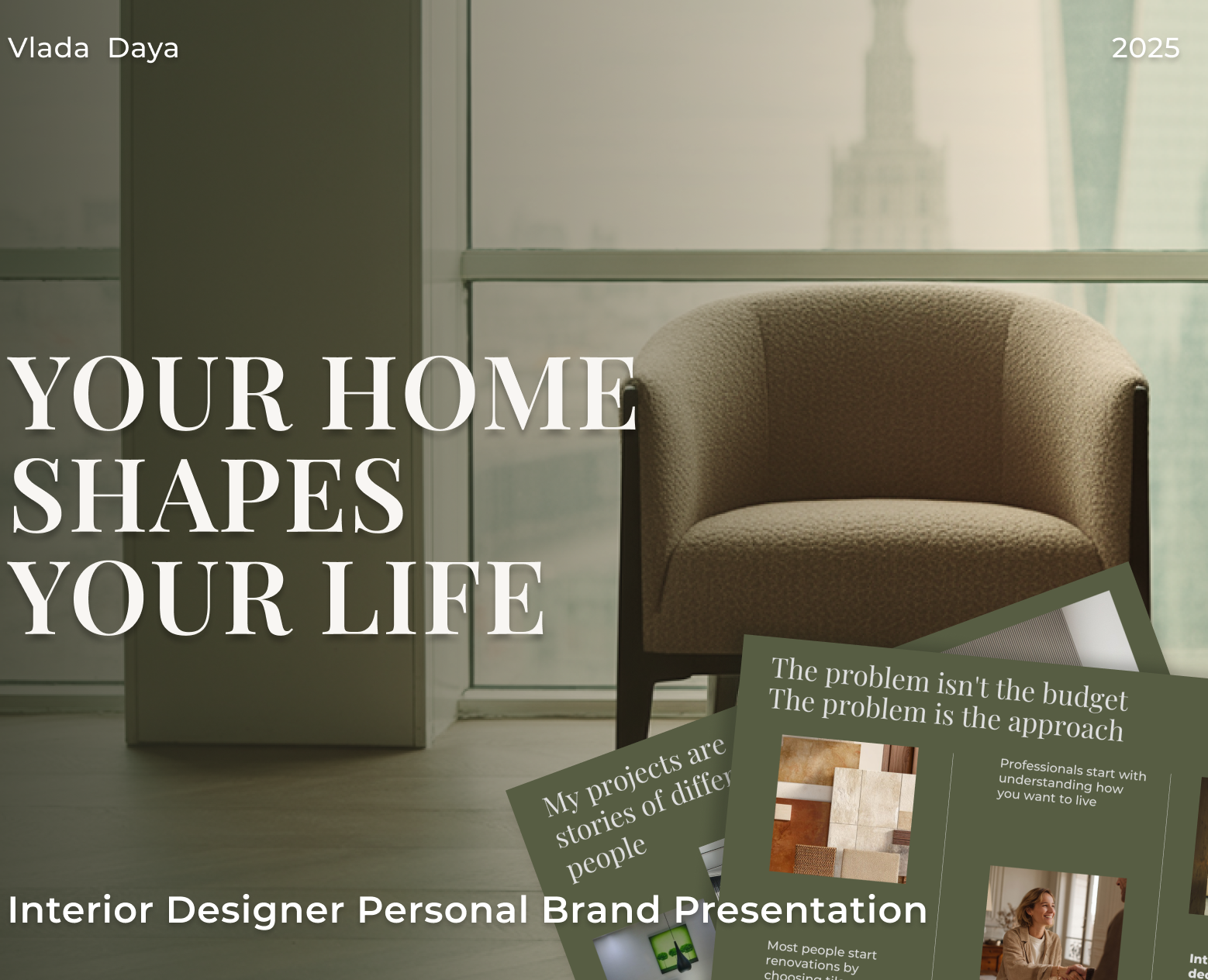 Презентация личного бренда дизайнера интерьера — Маркетинг на Dprofile