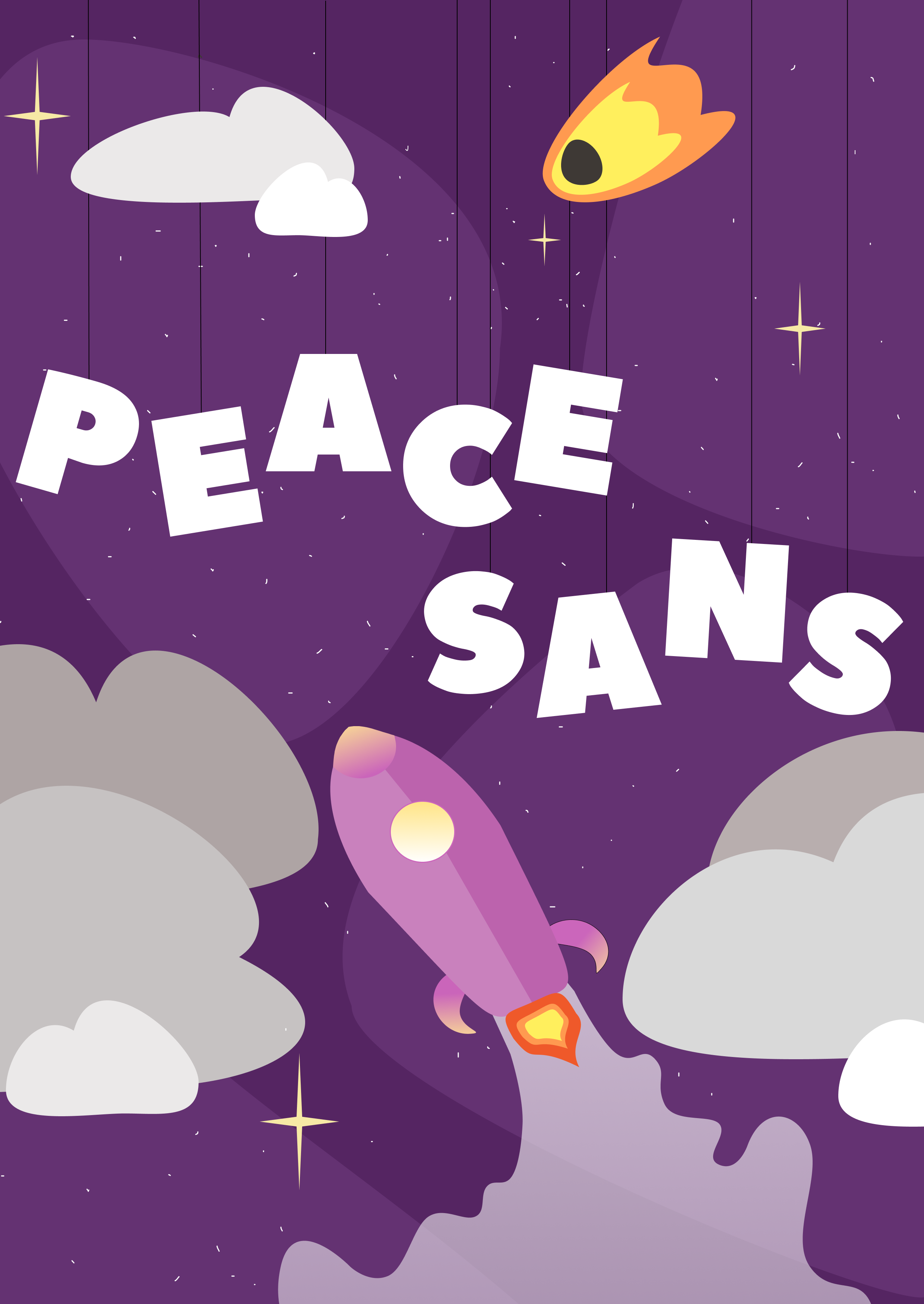 Лонгрид Peace Sans / планетарий — Изображение №1 — Иллюстрация, Графика на Dprofile