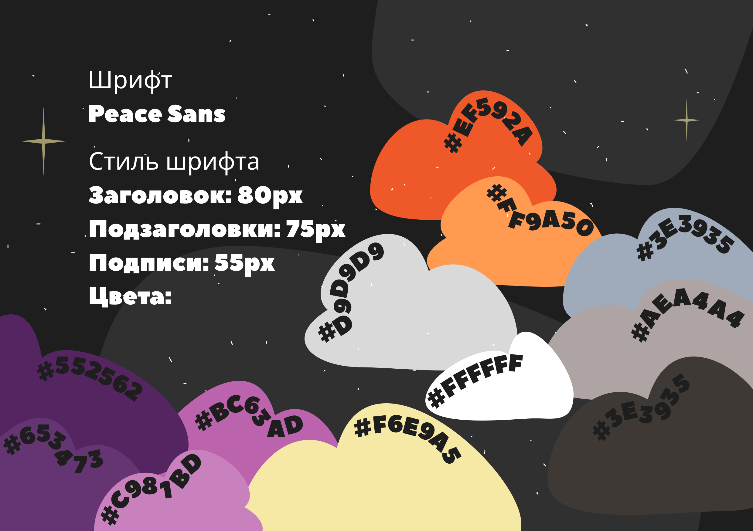 Лонгрид Peace Sans / планетарий — Изображение №6 — Иллюстрация, Графика на Dprofile