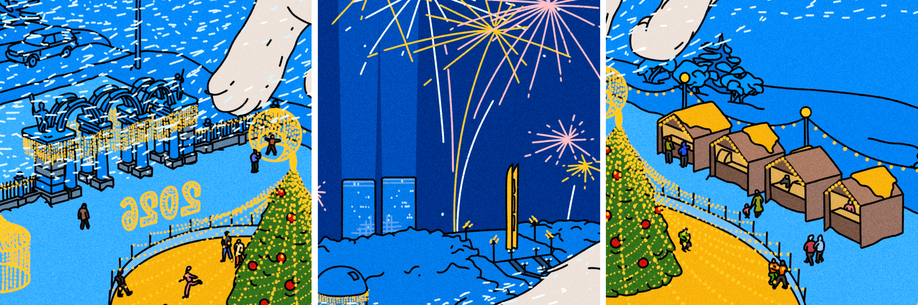 Новогодние принты 2024–2026 — Изображение №10 — Иллюстрация на Dprofile