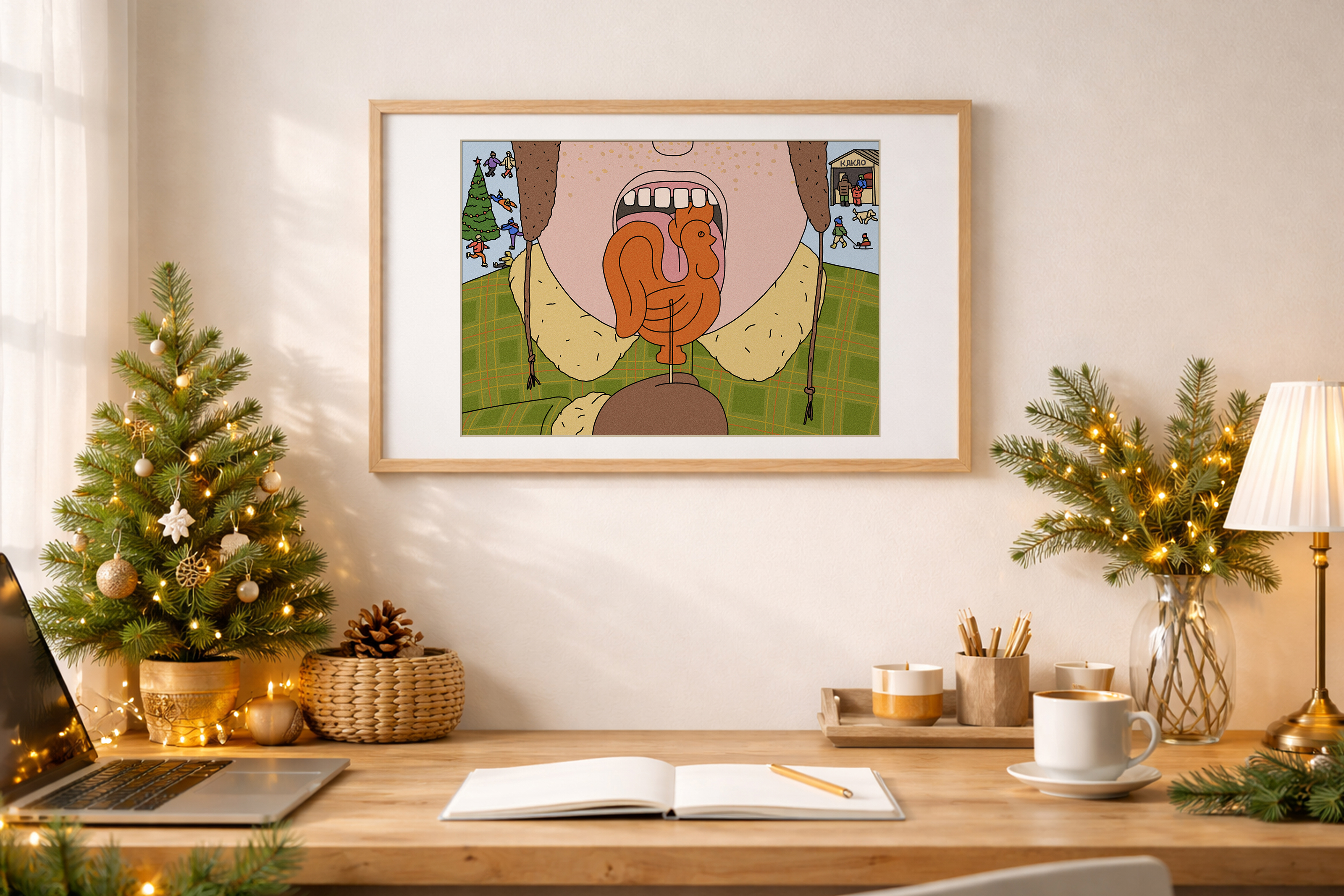 Новогодние принты 2024–2026 — Изображение №3 — Иллюстрация на Dprofile