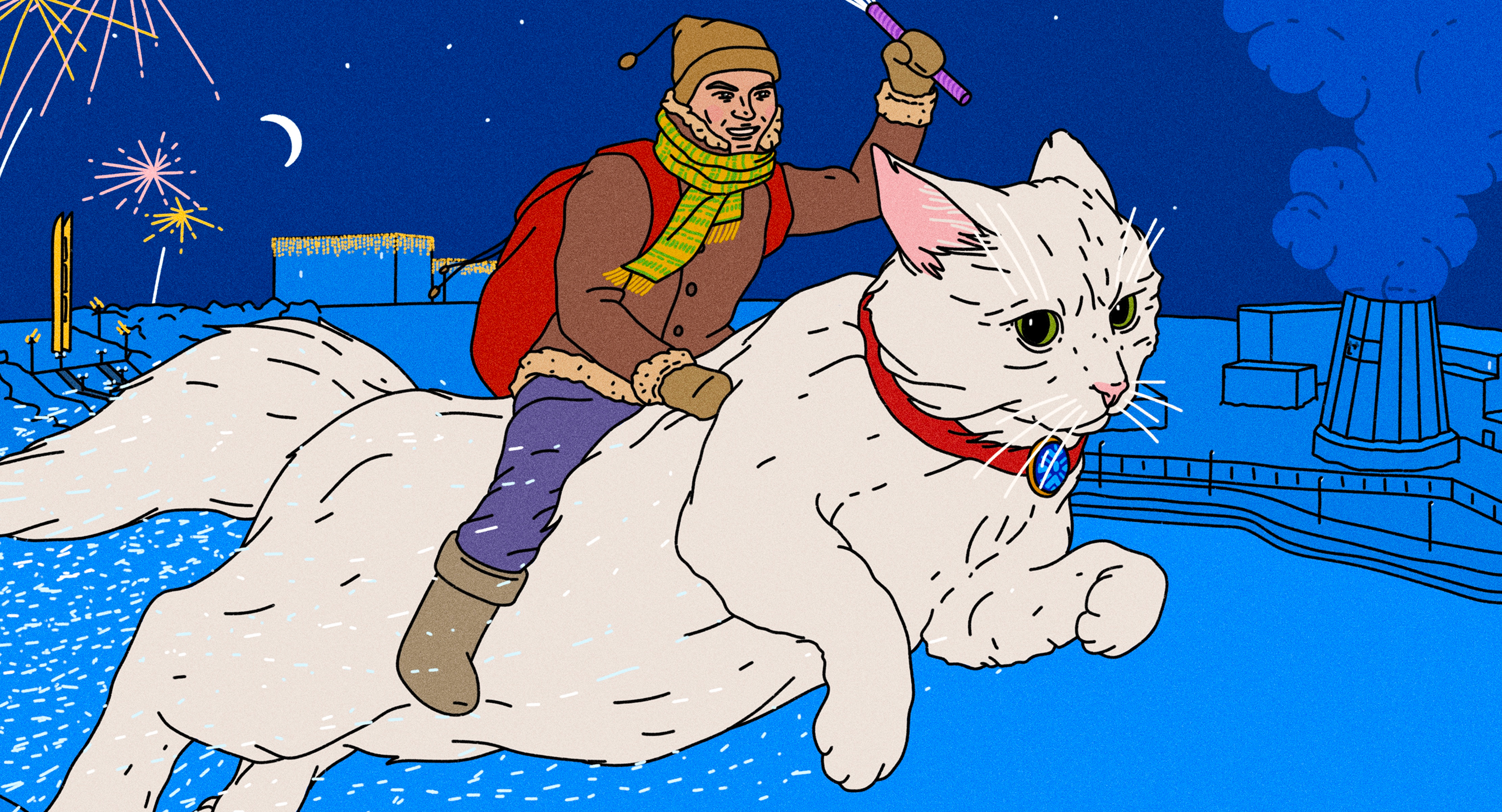 Новогодние принты 2024–2026 — Изображение №11 — Иллюстрация на Dprofile