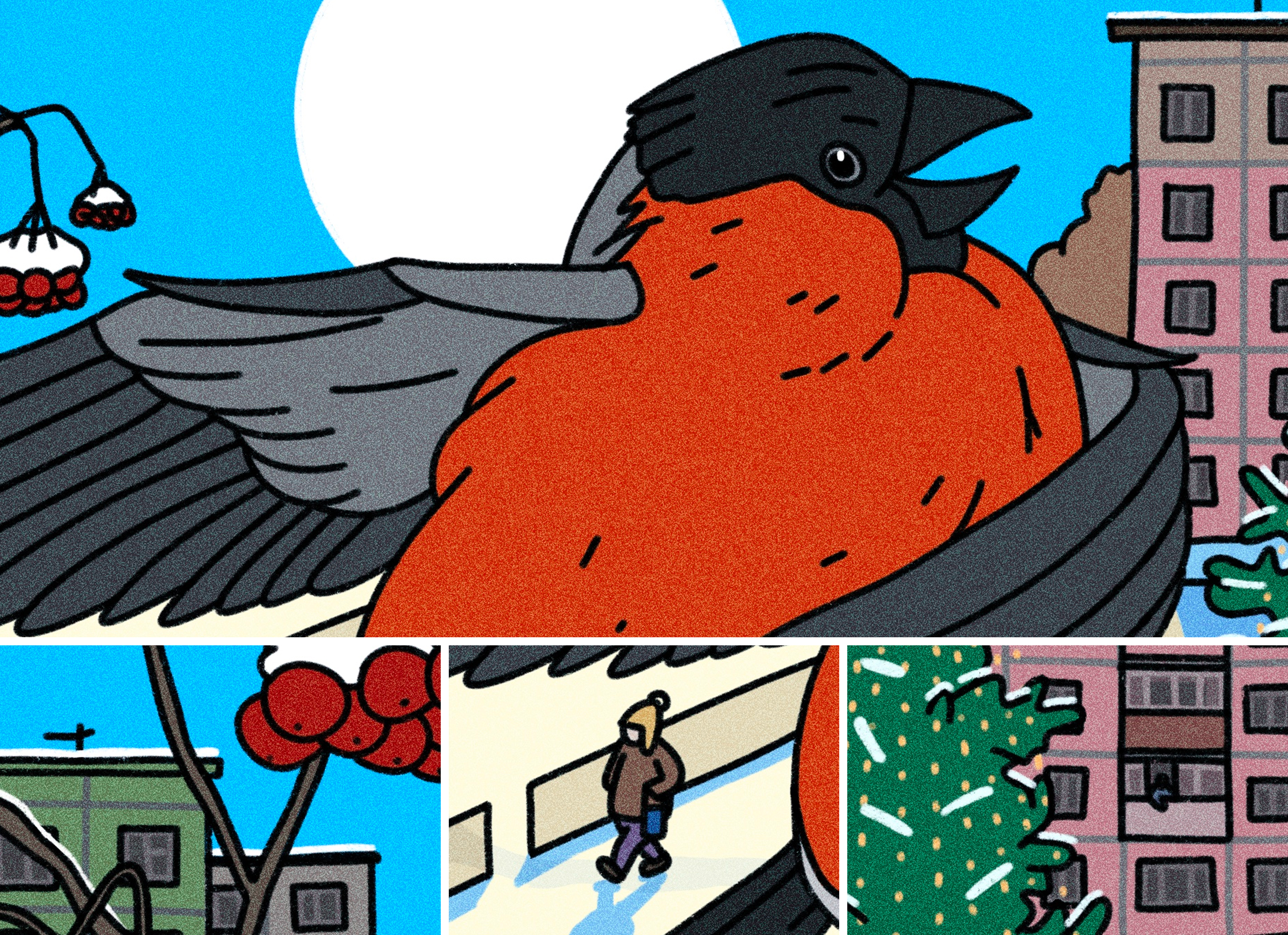 Новогодние принты 2024–2026 — Изображение №7 — Иллюстрация на Dprofile