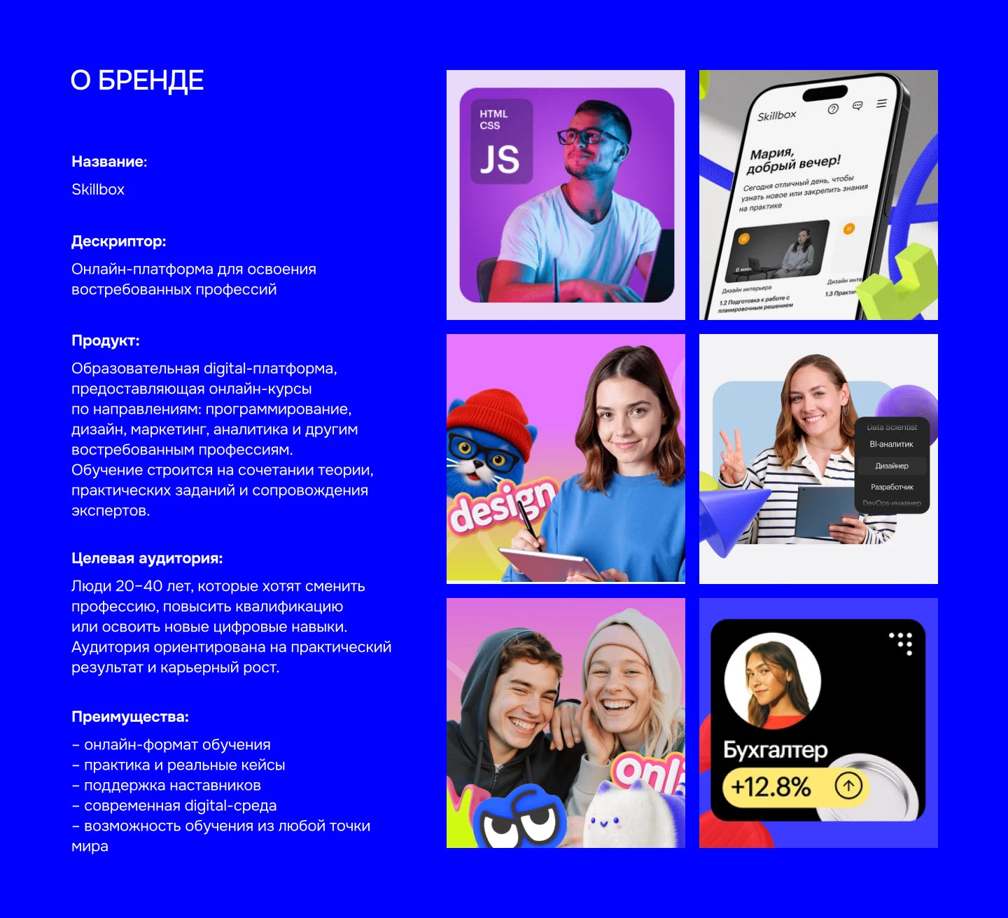 Брендбук для Skillbox — Изображение №2 — Брендинг, Графика на Dprofile