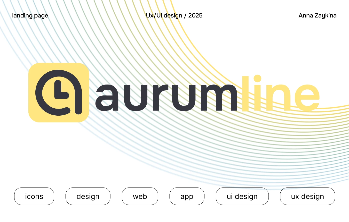 aurumline/ lending page — Изображение №1 — Интерфейсы на Dprofile
