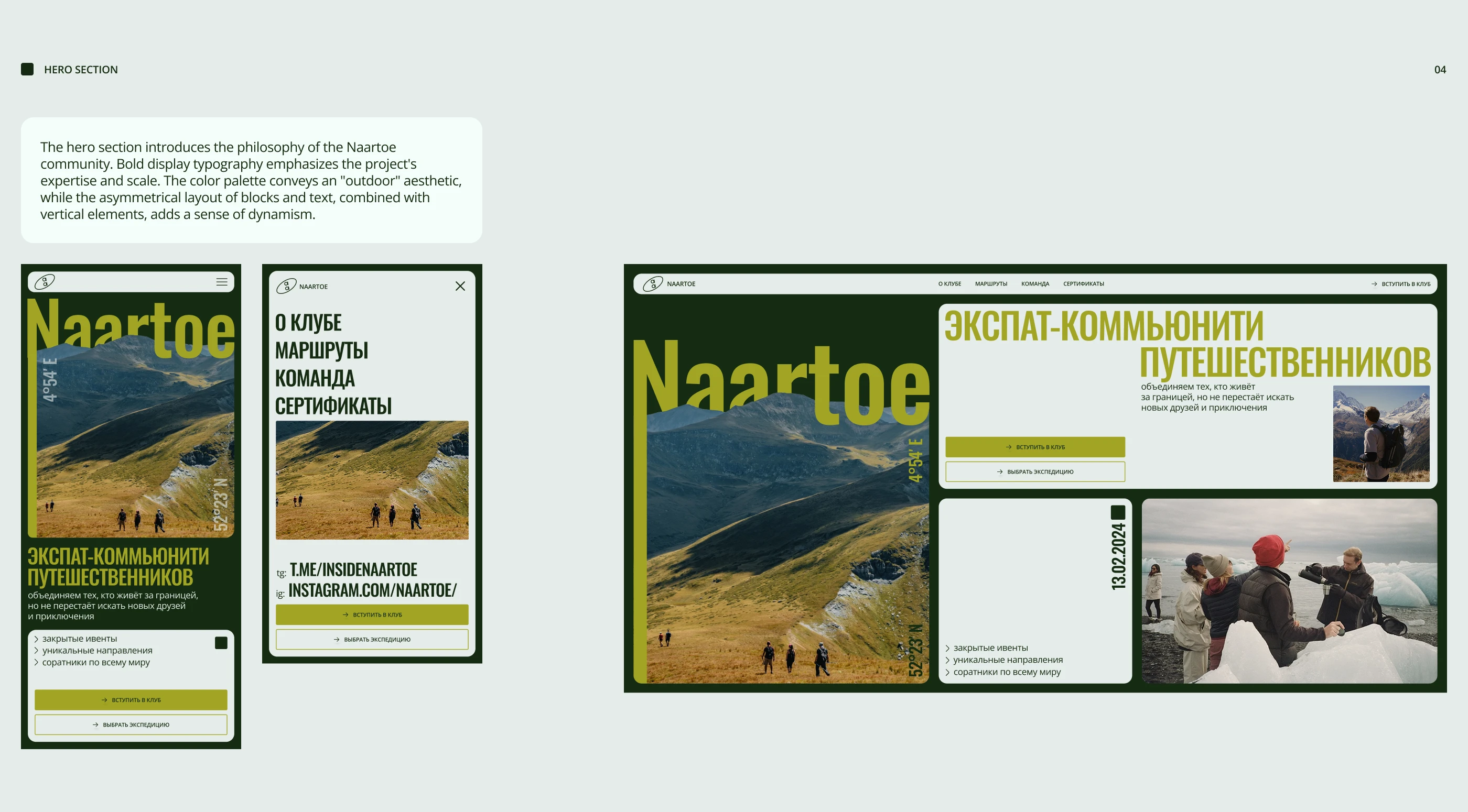 Naartoe-website — Изображение №4 — Интерфейсы на Dprofile