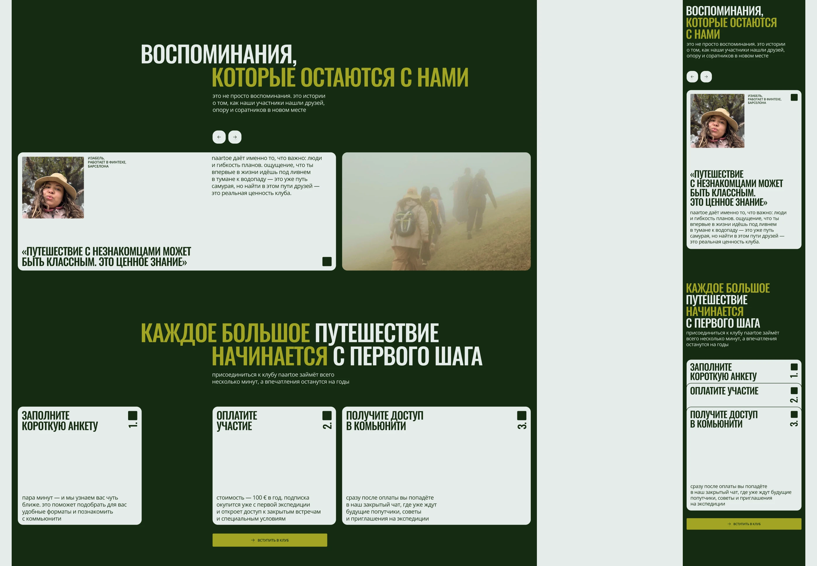 Naartoe-website — Изображение №9 — Интерфейсы на Dprofile