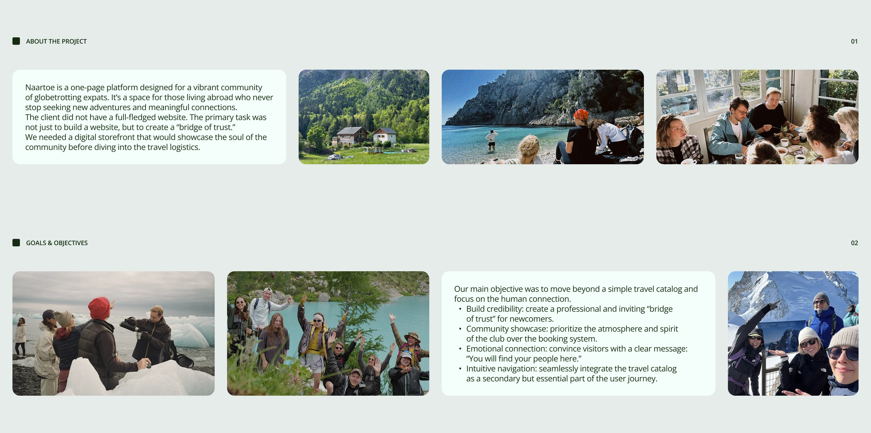 Naartoe-website — Изображение №2 — Интерфейсы на Dprofile