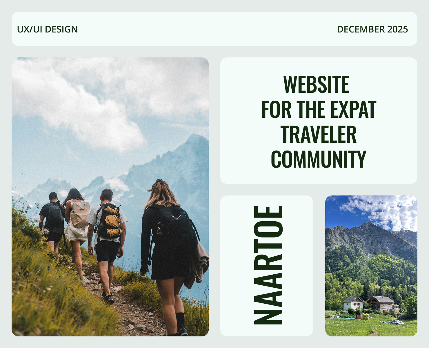 Naartoe-website — Интерфейсы на Dprofile